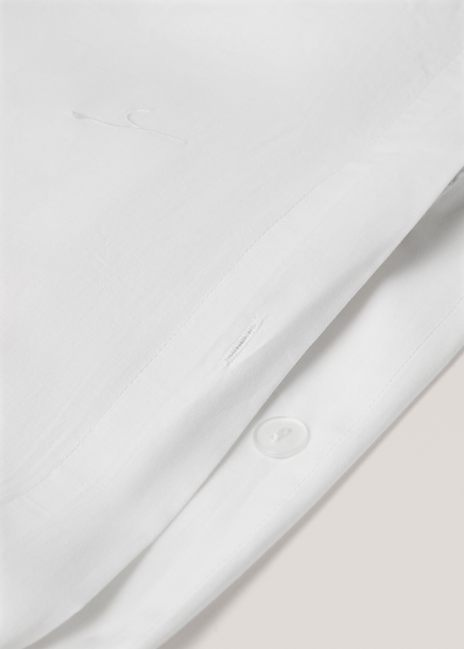 Housse de couette coton broderie florale lit 90 cm - Détail de l'article 3