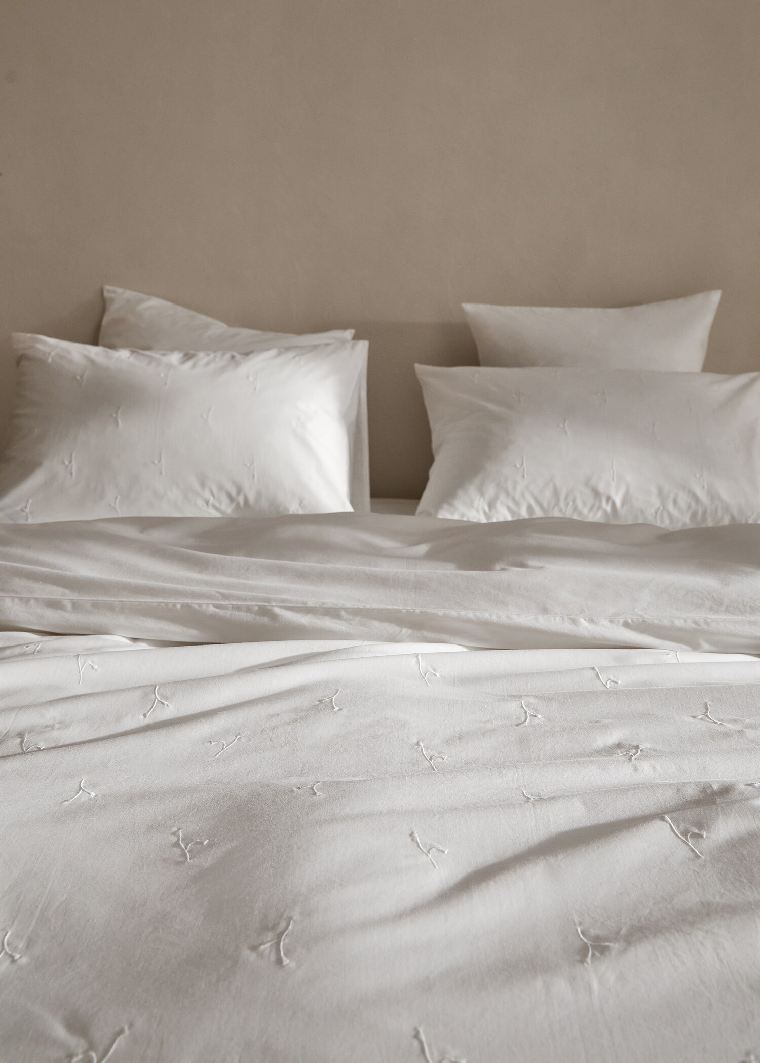 Housse de couette coton broderie florale lit 90 cm - Détail de l'article 8