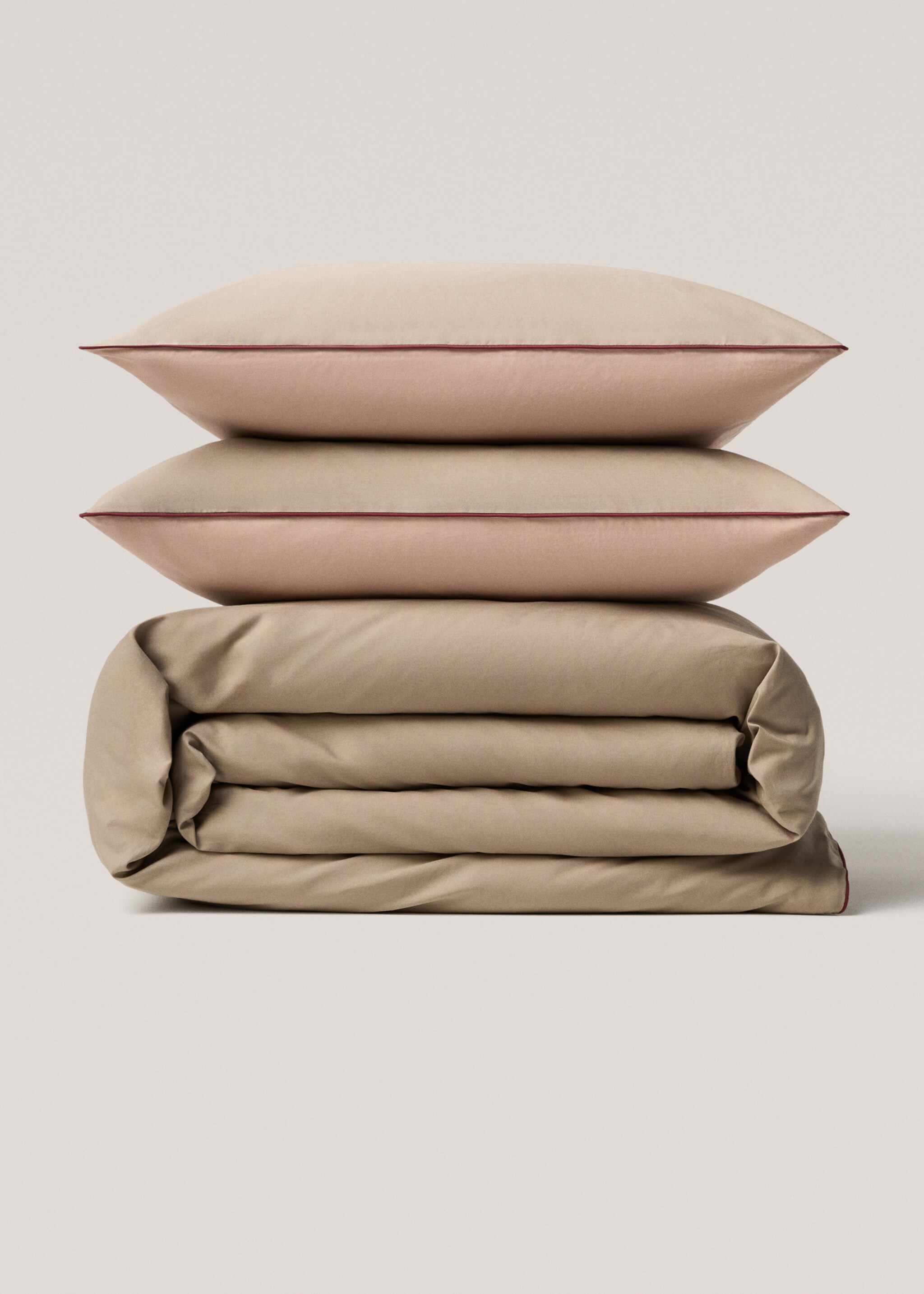 Wendbarer zweifarbiger Bettbezug für 135 cm Bett - Artikel ohne Model, Rosa. Ref: 77000626-00.