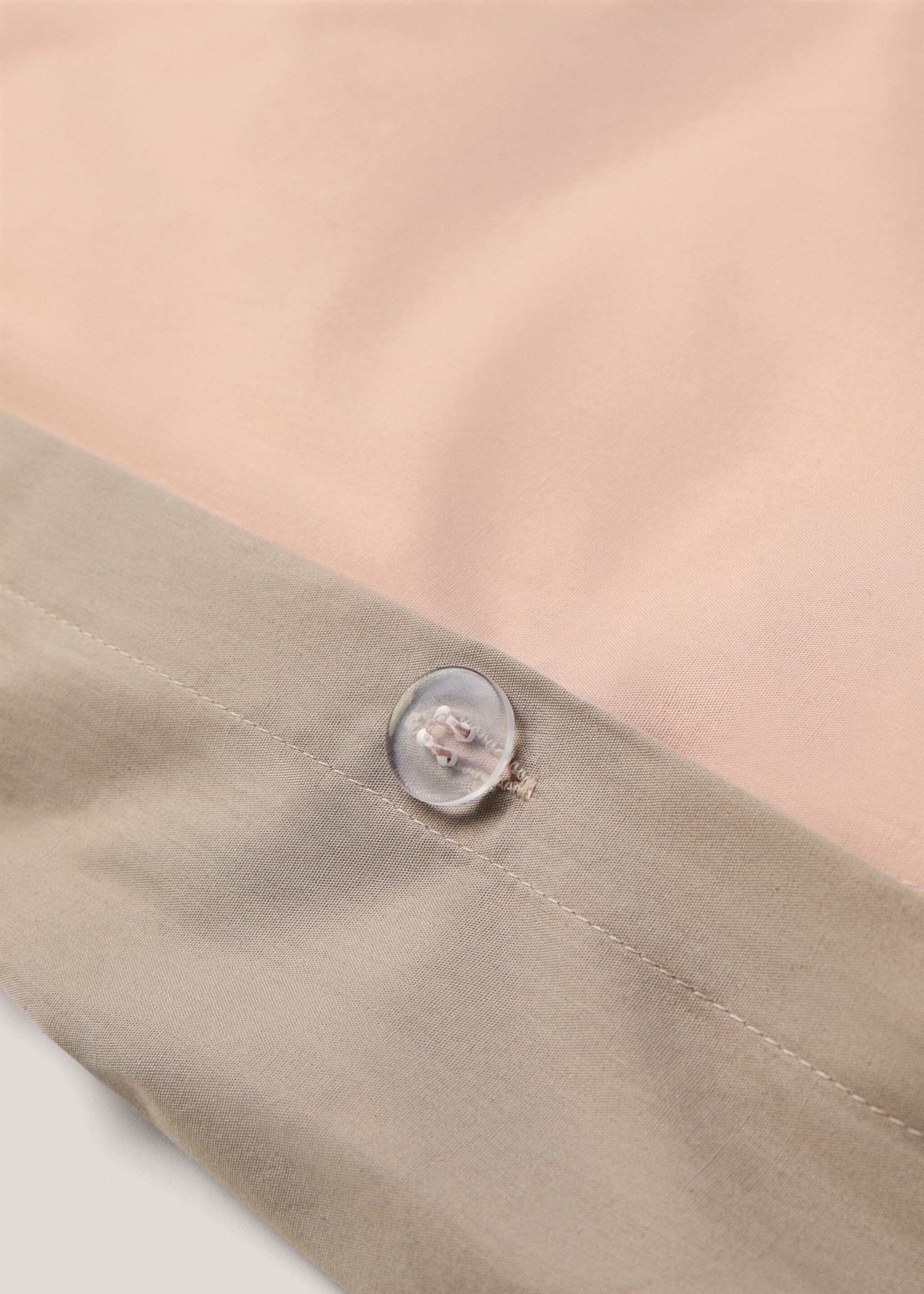 Wendbarer zweifarbiger Bettbezug für 135 cm Bett - Detail des Artikels 3, Rosa. Ref: 77000626-00.
