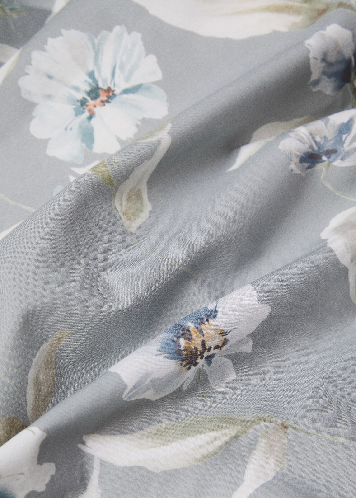 Housse de couette 100 % coton fleurs lit 90 cm - Détail de l'article 1
