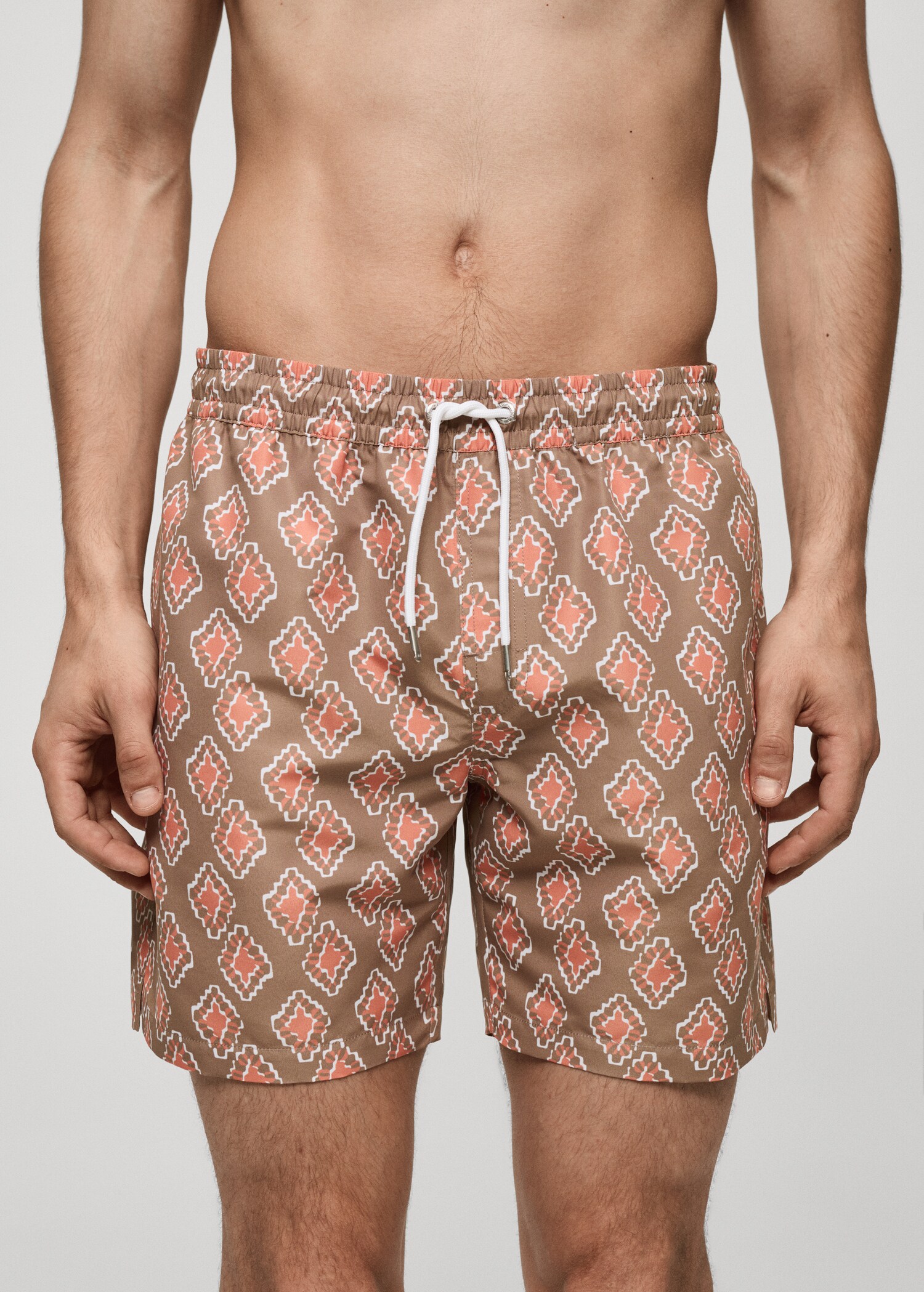 Geometric-print swimsuit - Details of the article 1