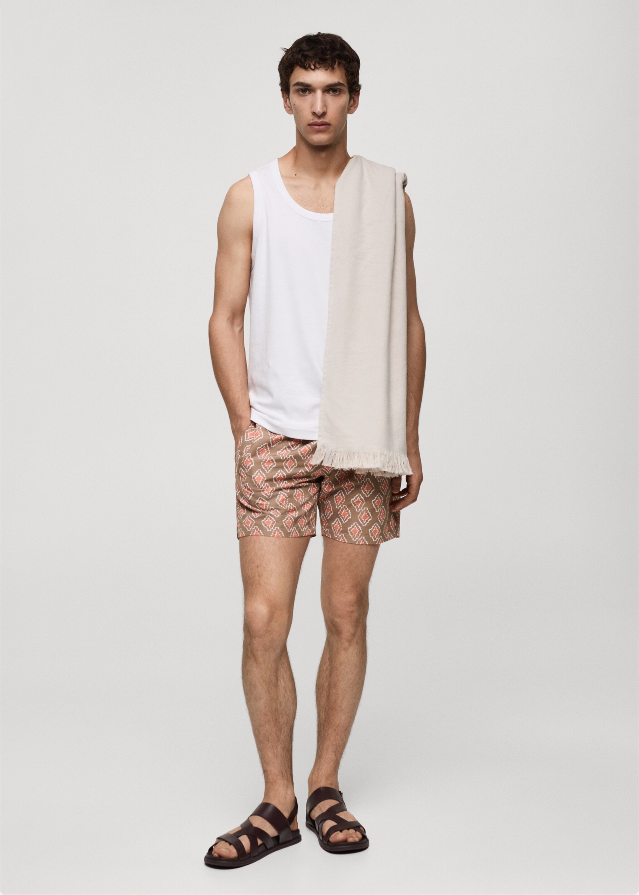 Geometric-print swimsuit - Details of the article 4