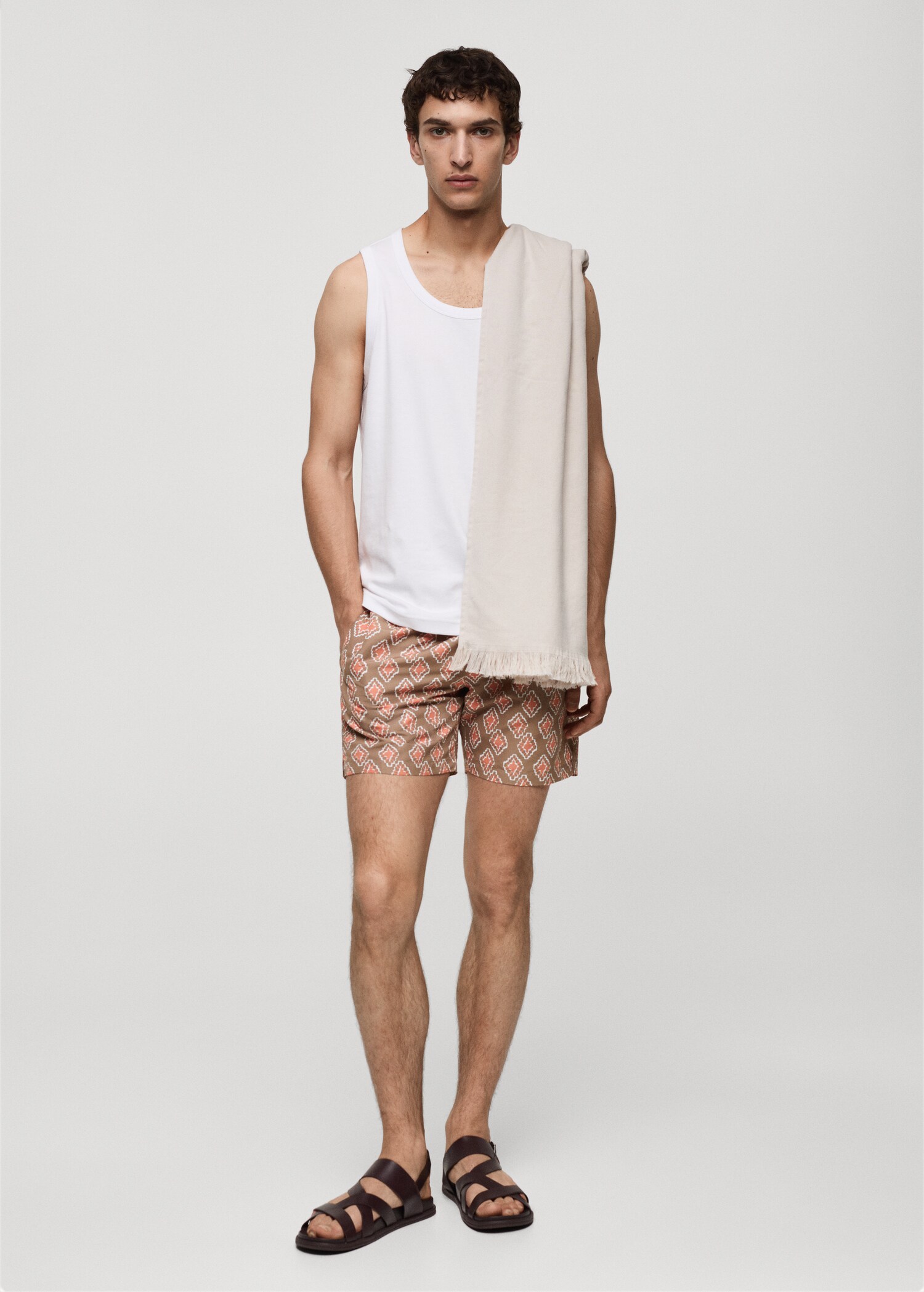 Geometric-print swimsuit - Details of the article 4