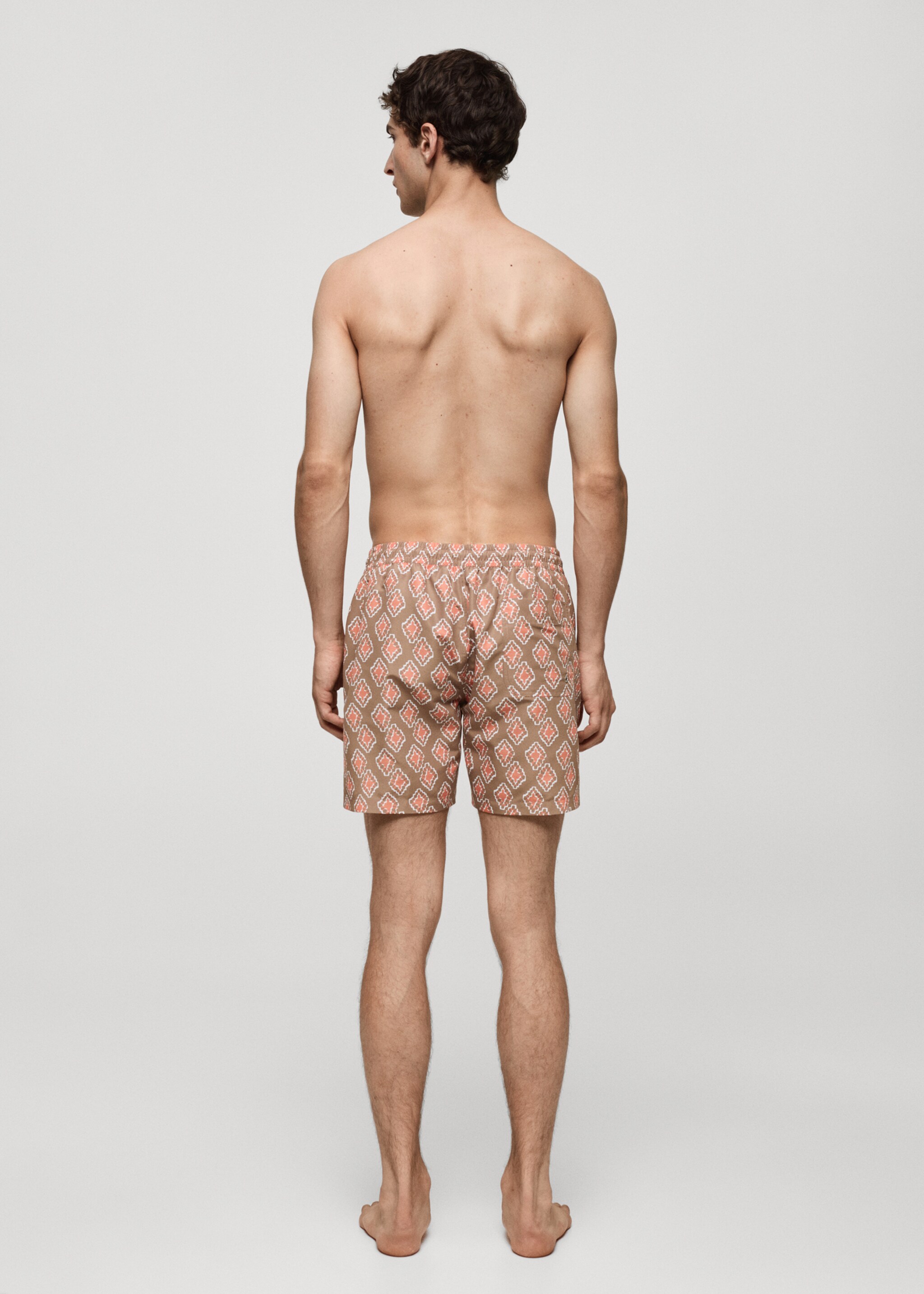 Geometric-print swimsuit - Reverse of the article