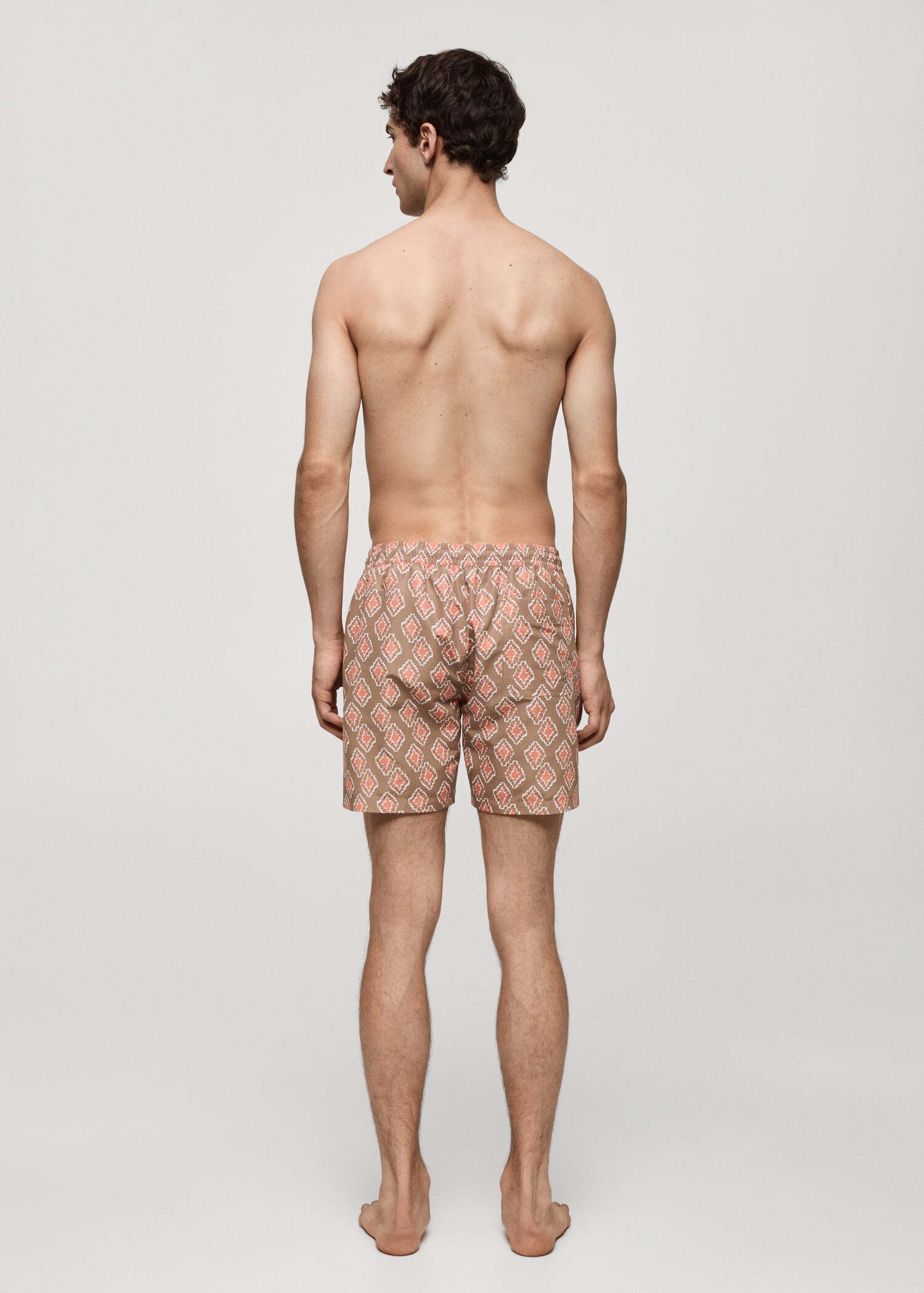 Geometric-print swimsuit - Reverse of the article