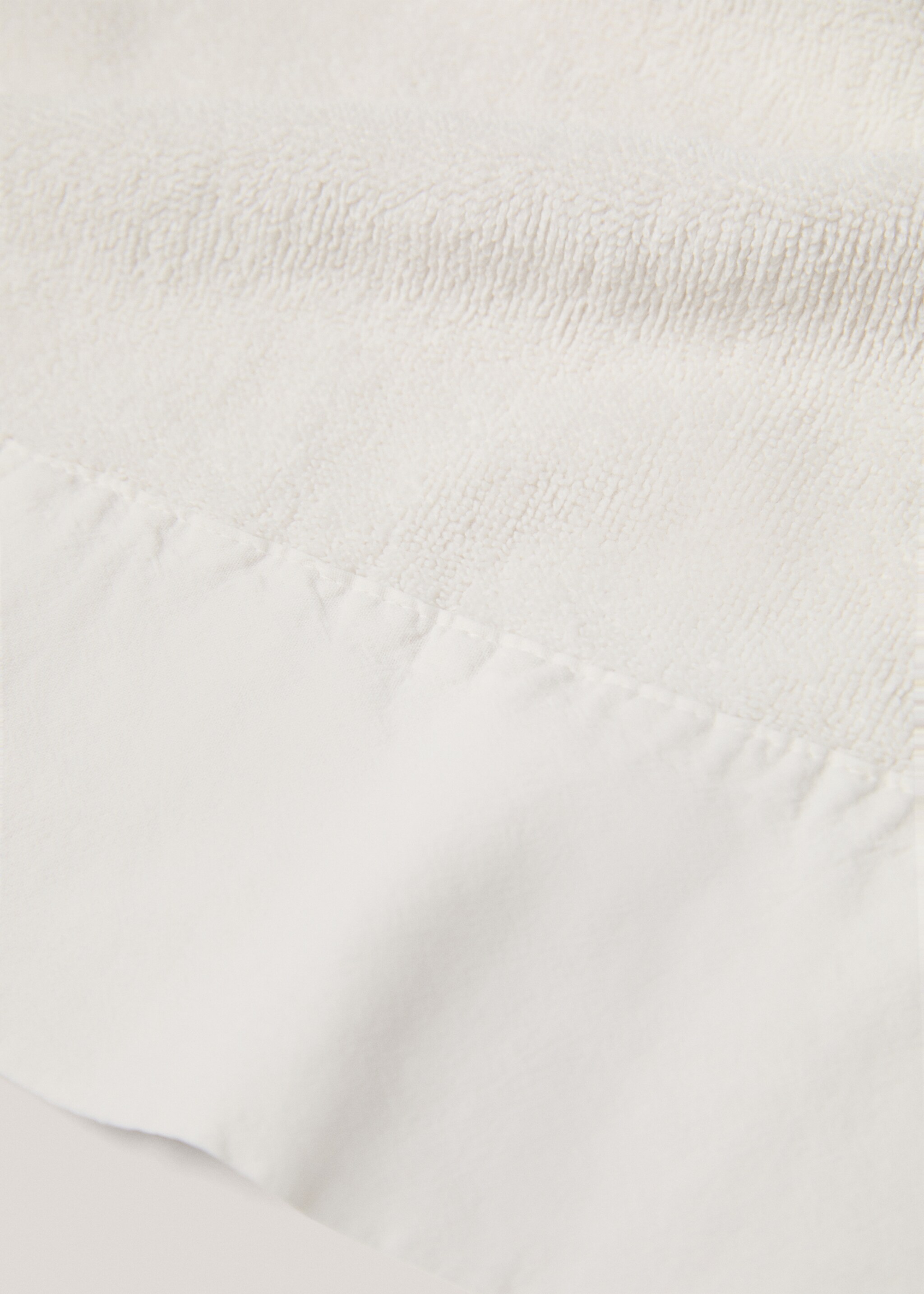 Serviette invité coton texturée 30x50 cm - Détail de l'article 1, Sable. Ref: 77000656-00.