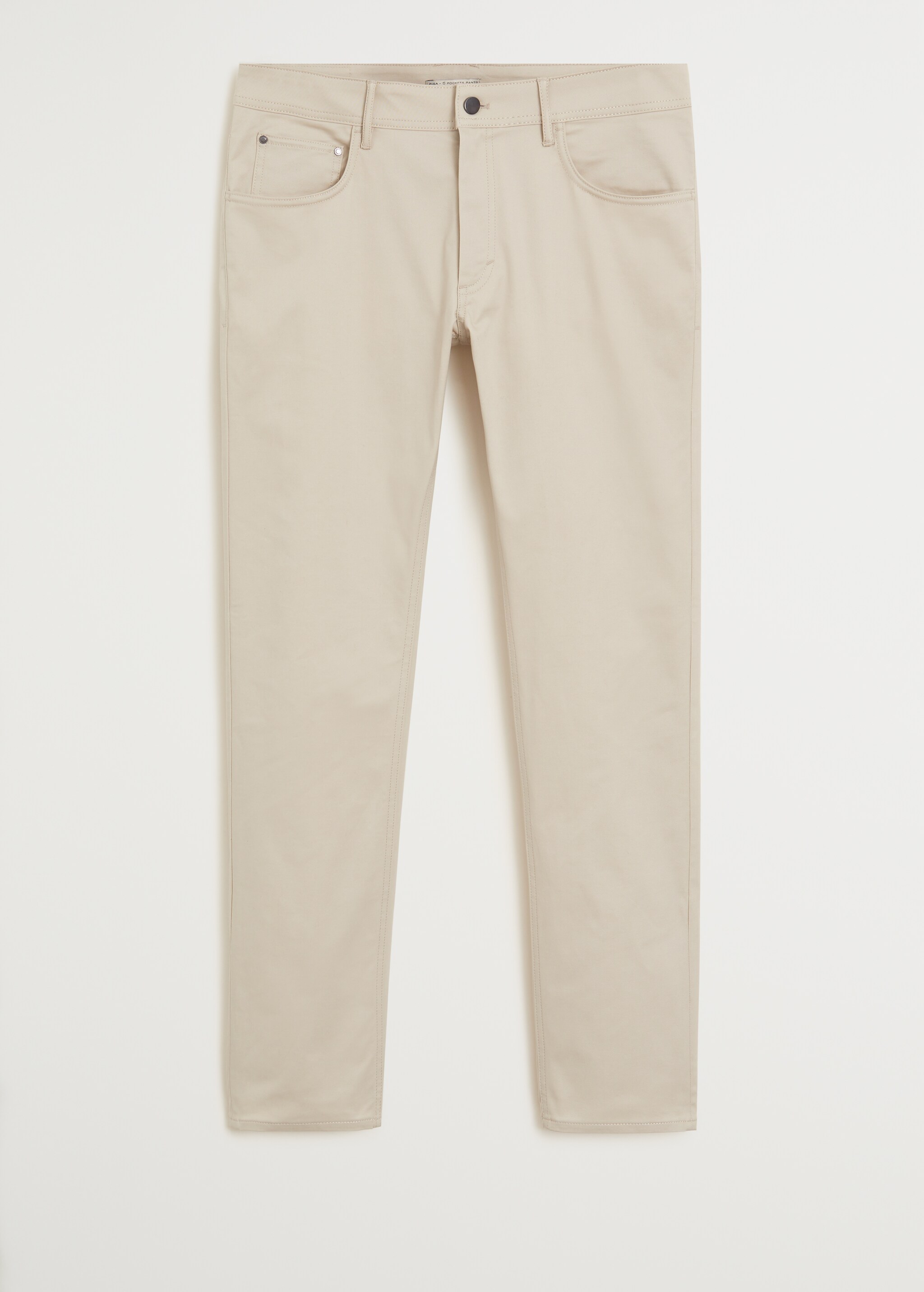 Slim fit denim-effect serge pants - Article without model