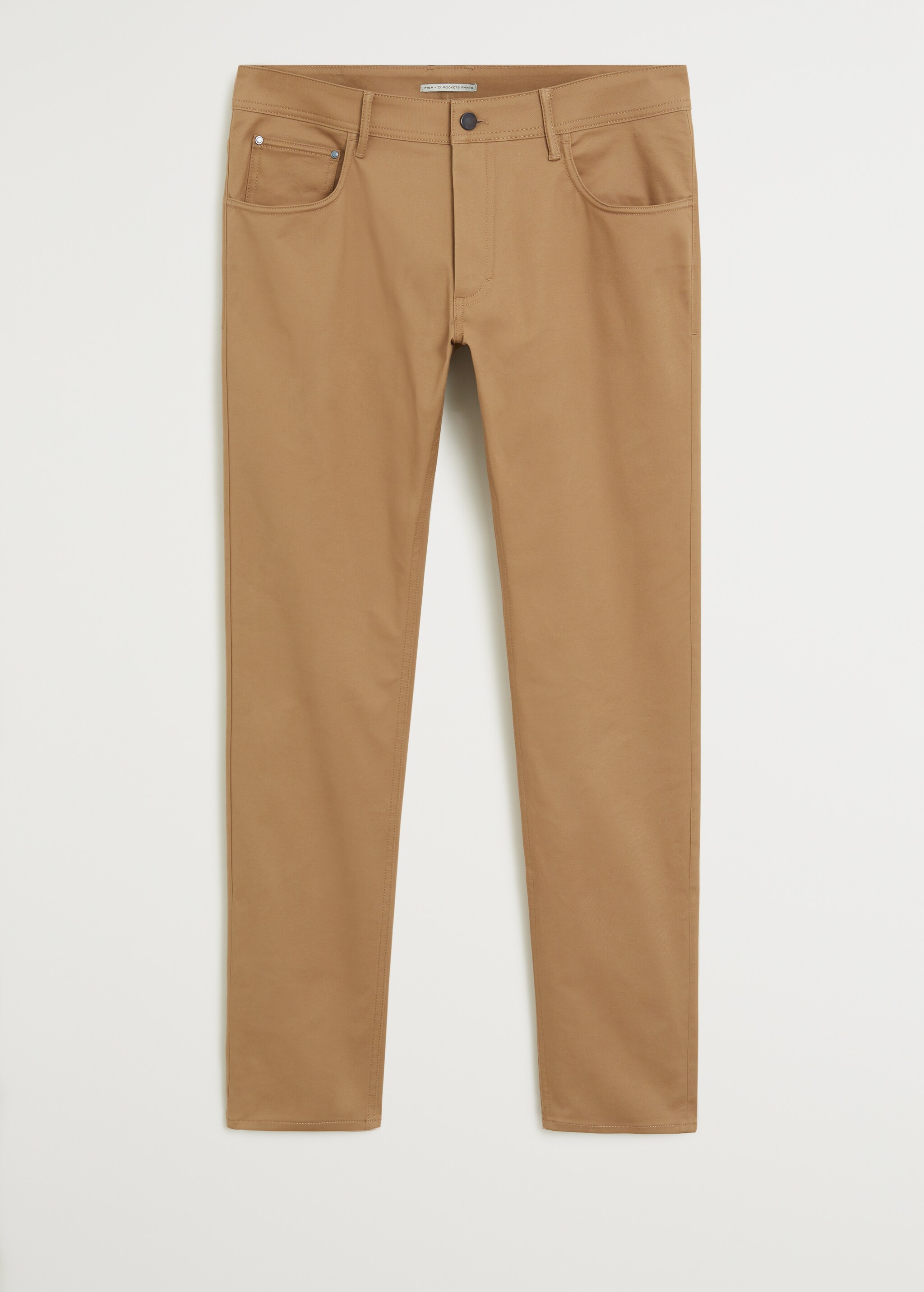 Slim fit denim-effect serge pants - Article without model