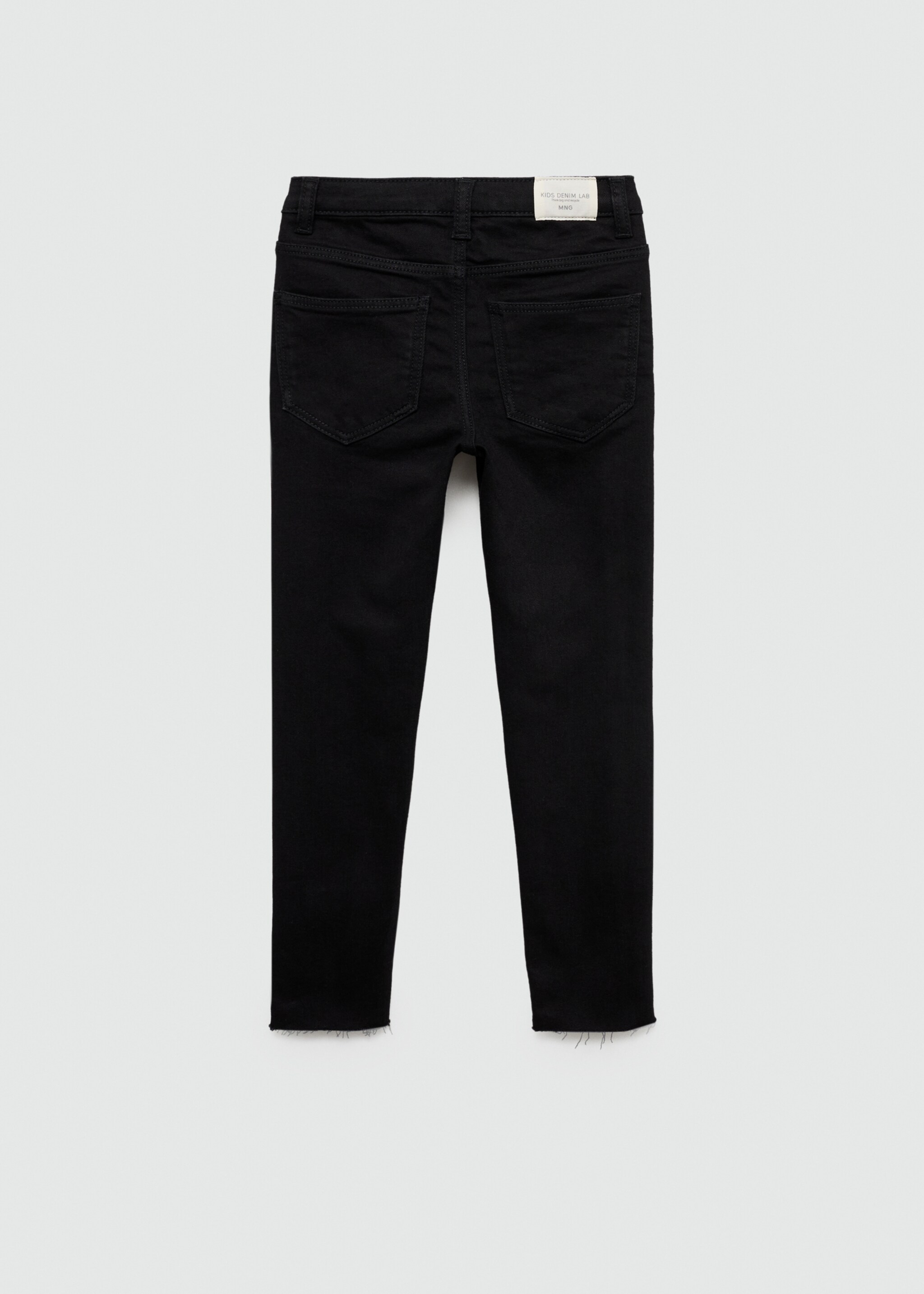 Skinny jeans - Reverse of the article, Black denim. Ref: 77001012-00.