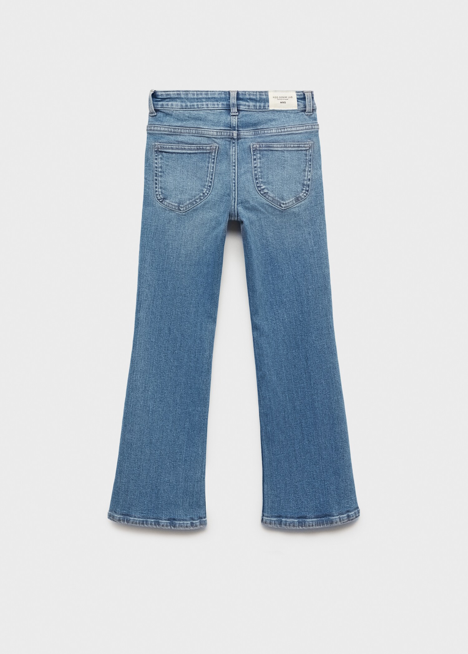 Flared Jeans mit Schlitz - Rückseite des Artikels