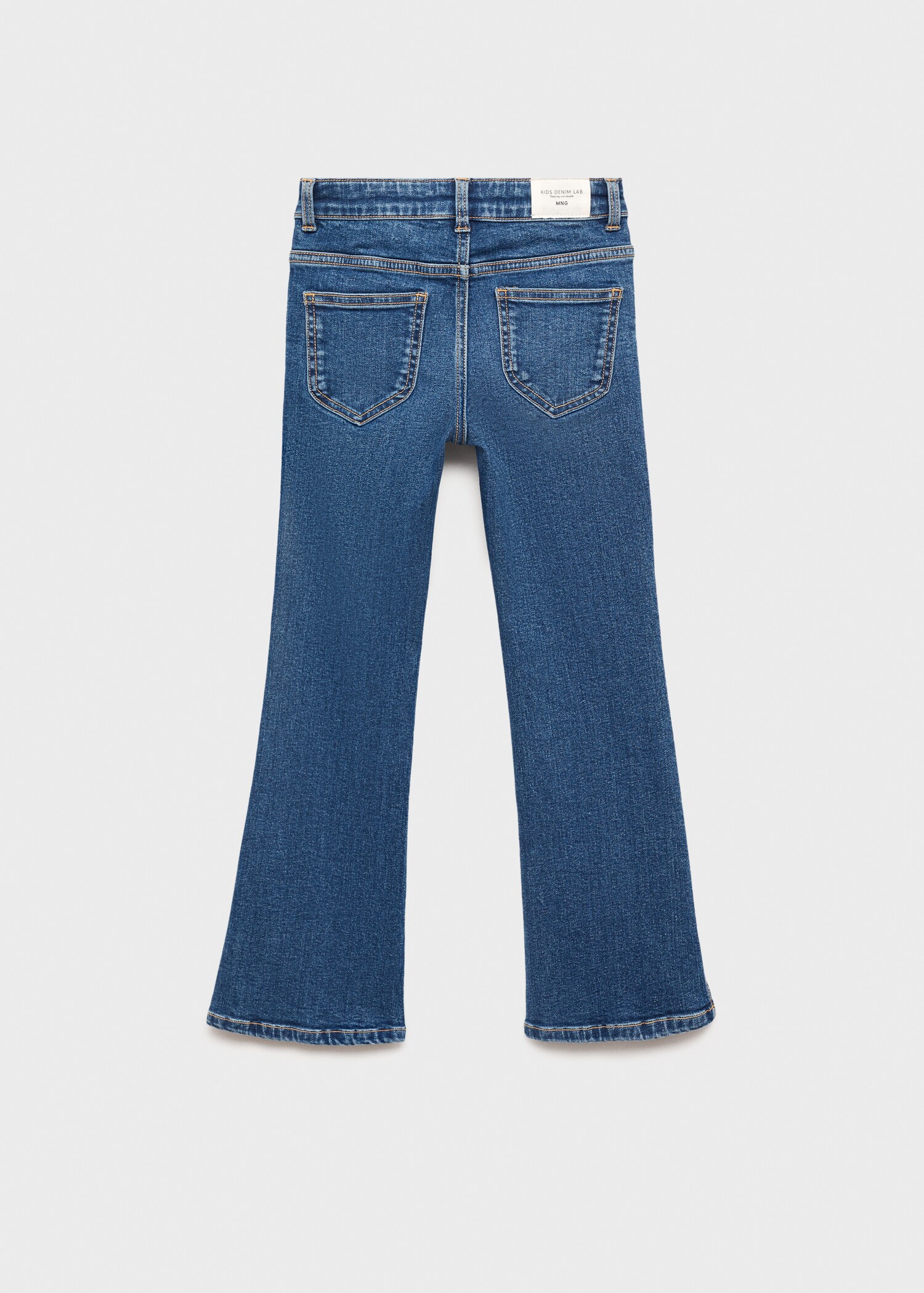 Flared Jeans mit Schlitz - Rückseite des Artikels