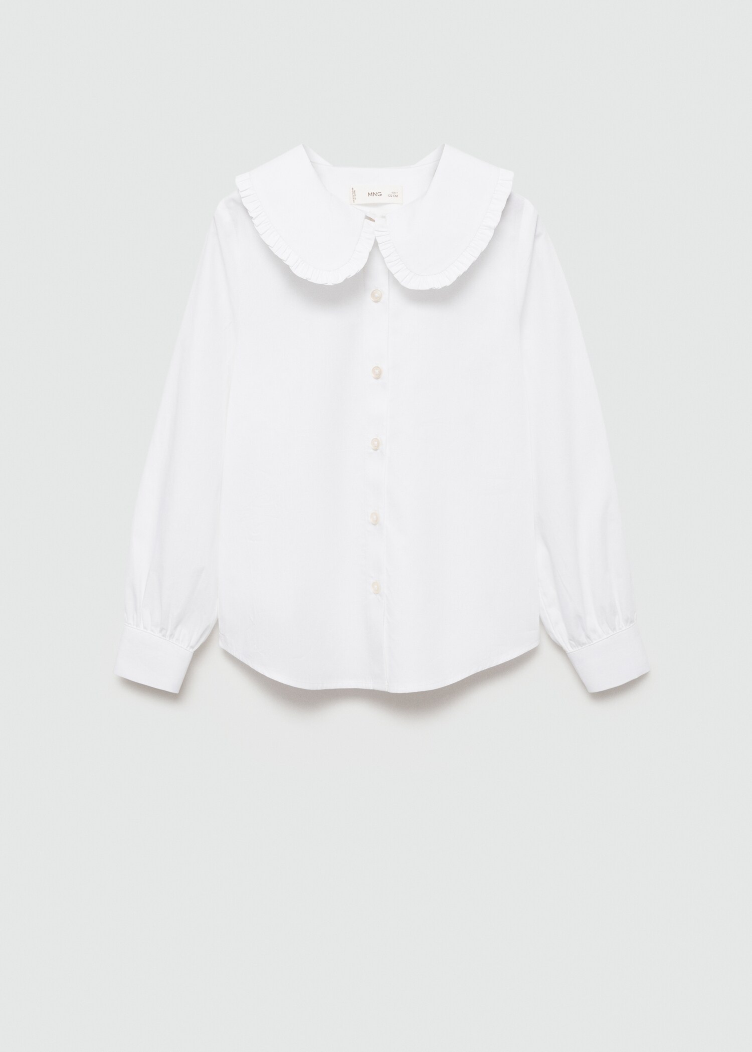 Baby-collar openwork shirt - Article without model