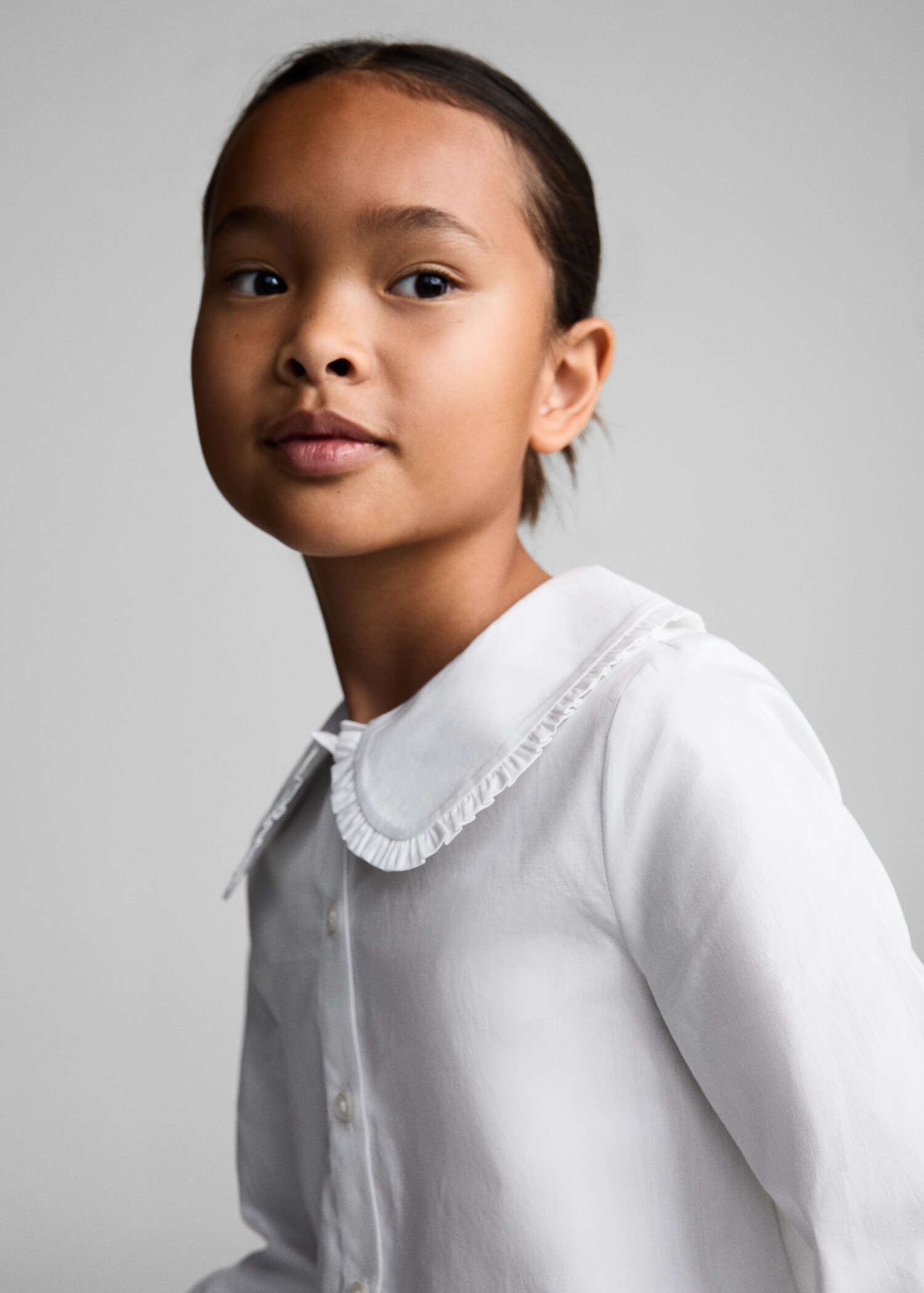 Baby-collar openwork shirt - Details of the article 1