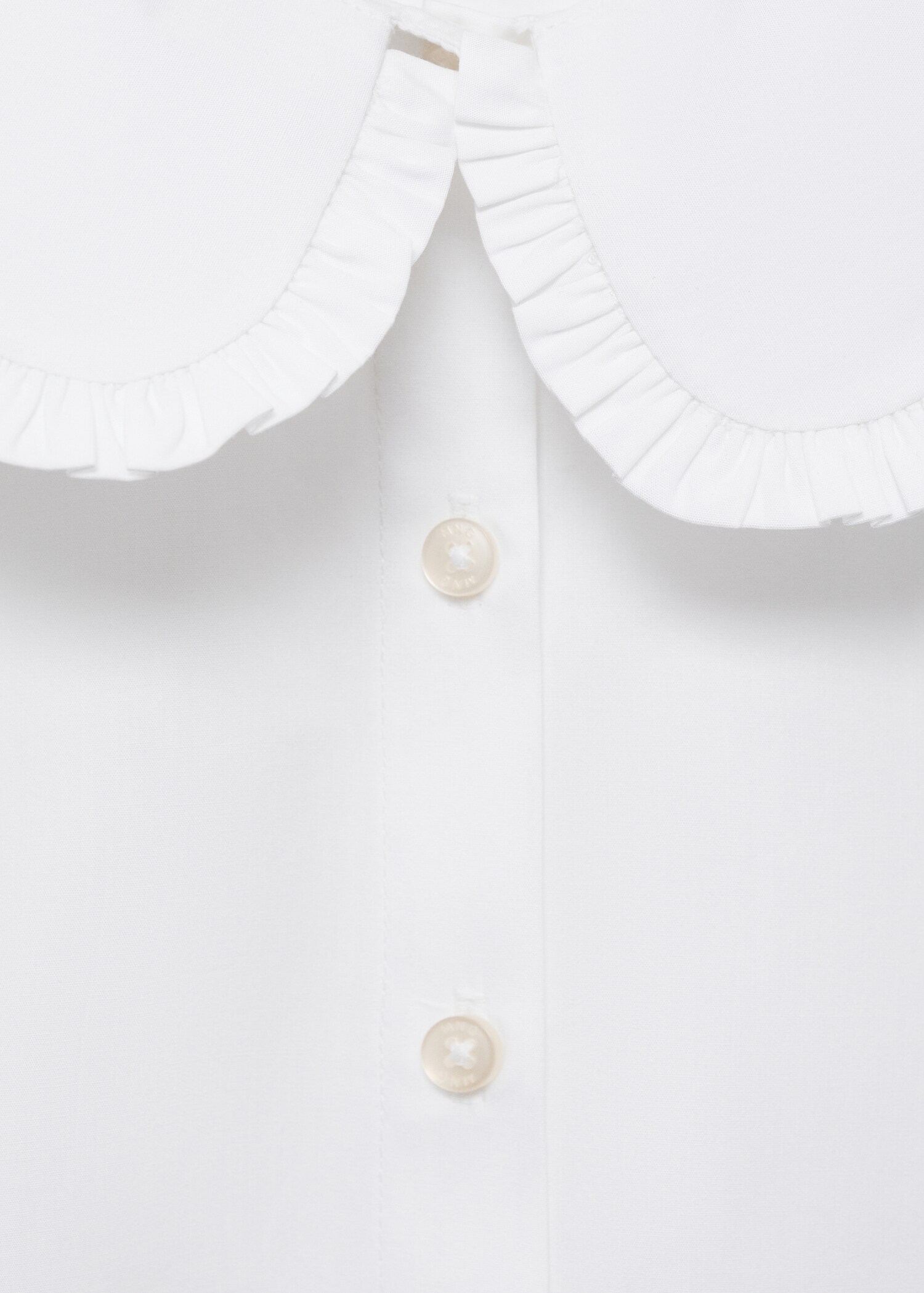 Baby-collar openwork shirt - Details of the article 8