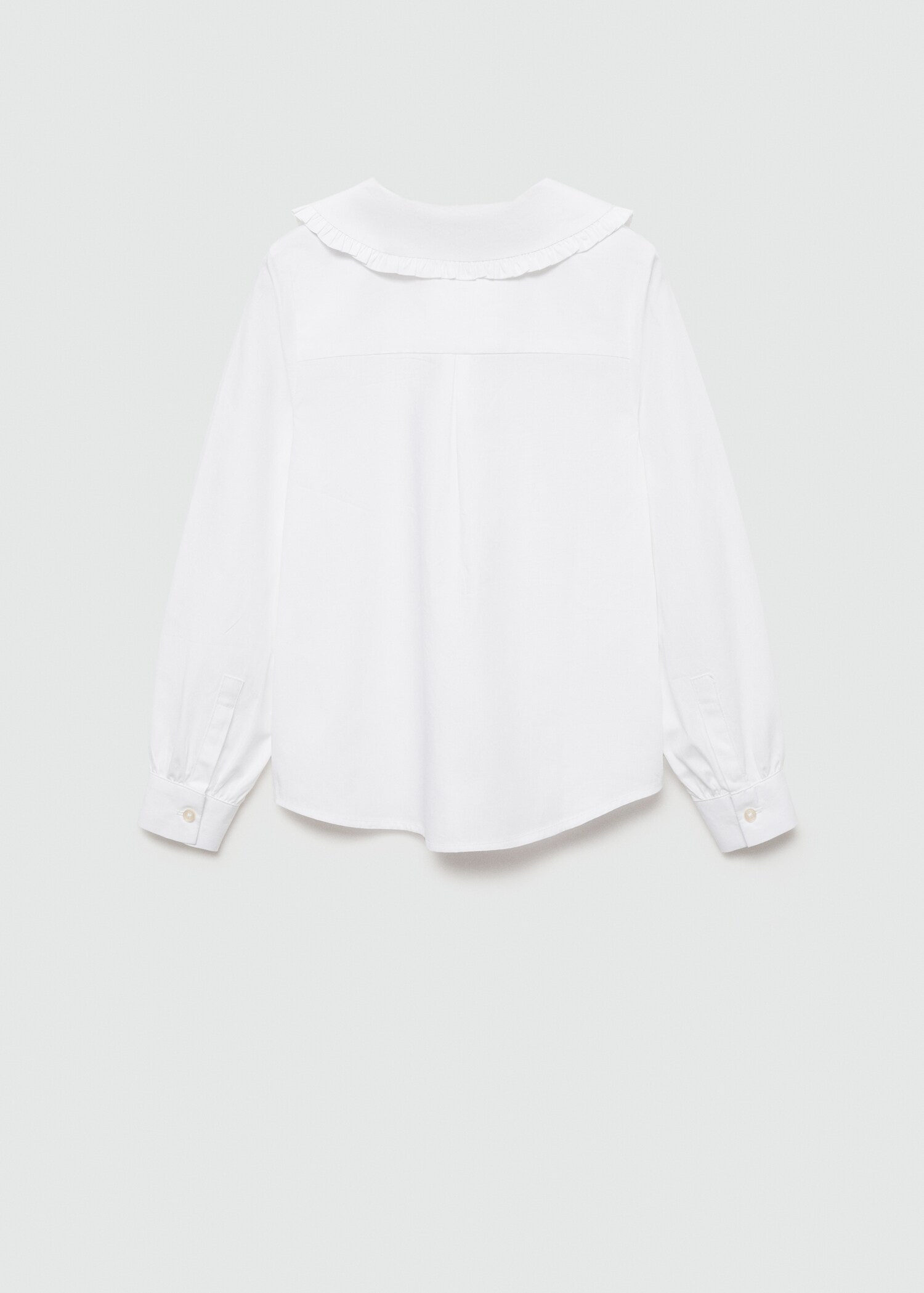Baby-collar openwork shirt - Reverse of the article