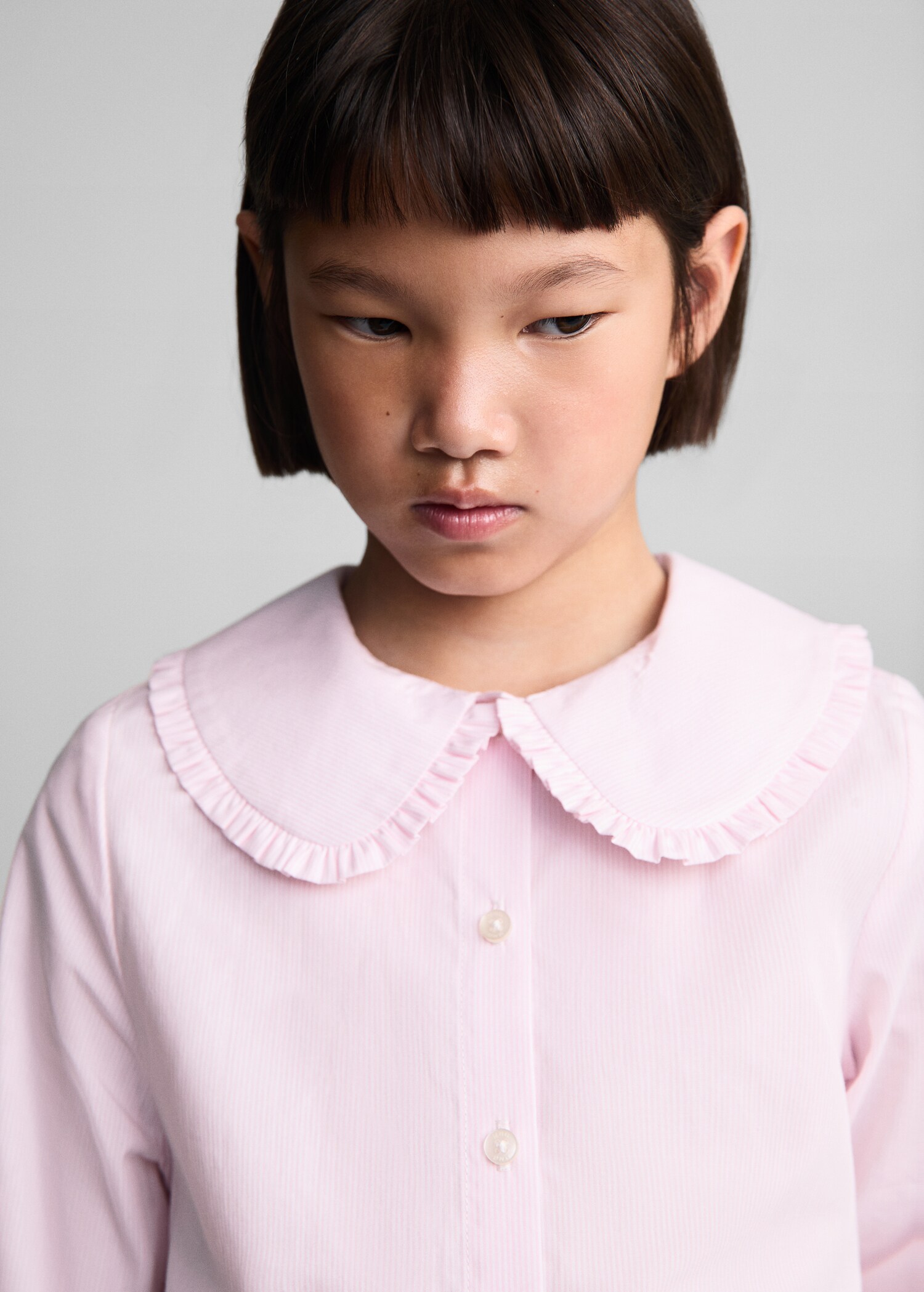 Baby-collar openwork shirt - Details of the article 1