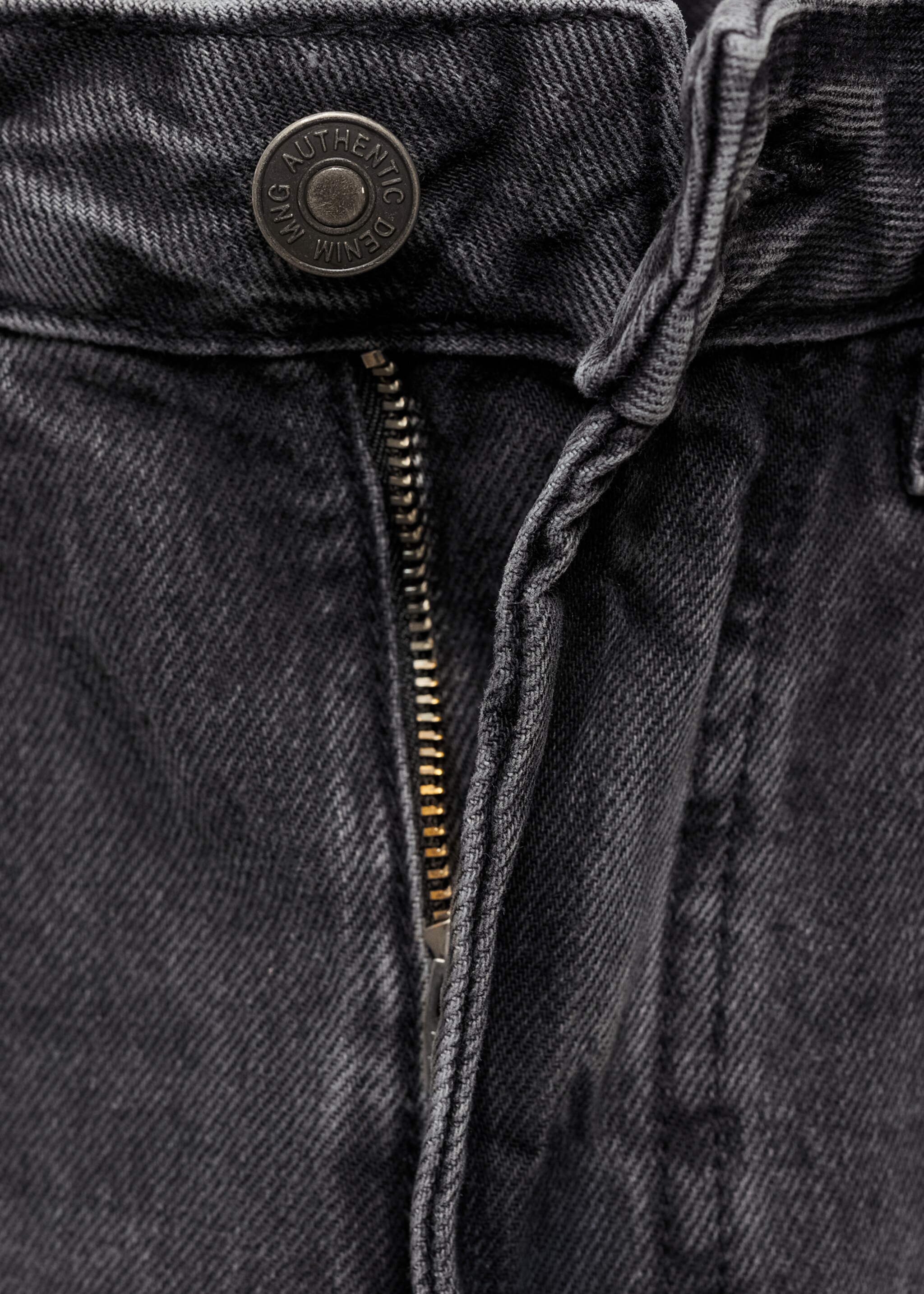 Regular-fit jeans - Detail van het artikel 8, Grijs denim. Ref: 77001510-00.