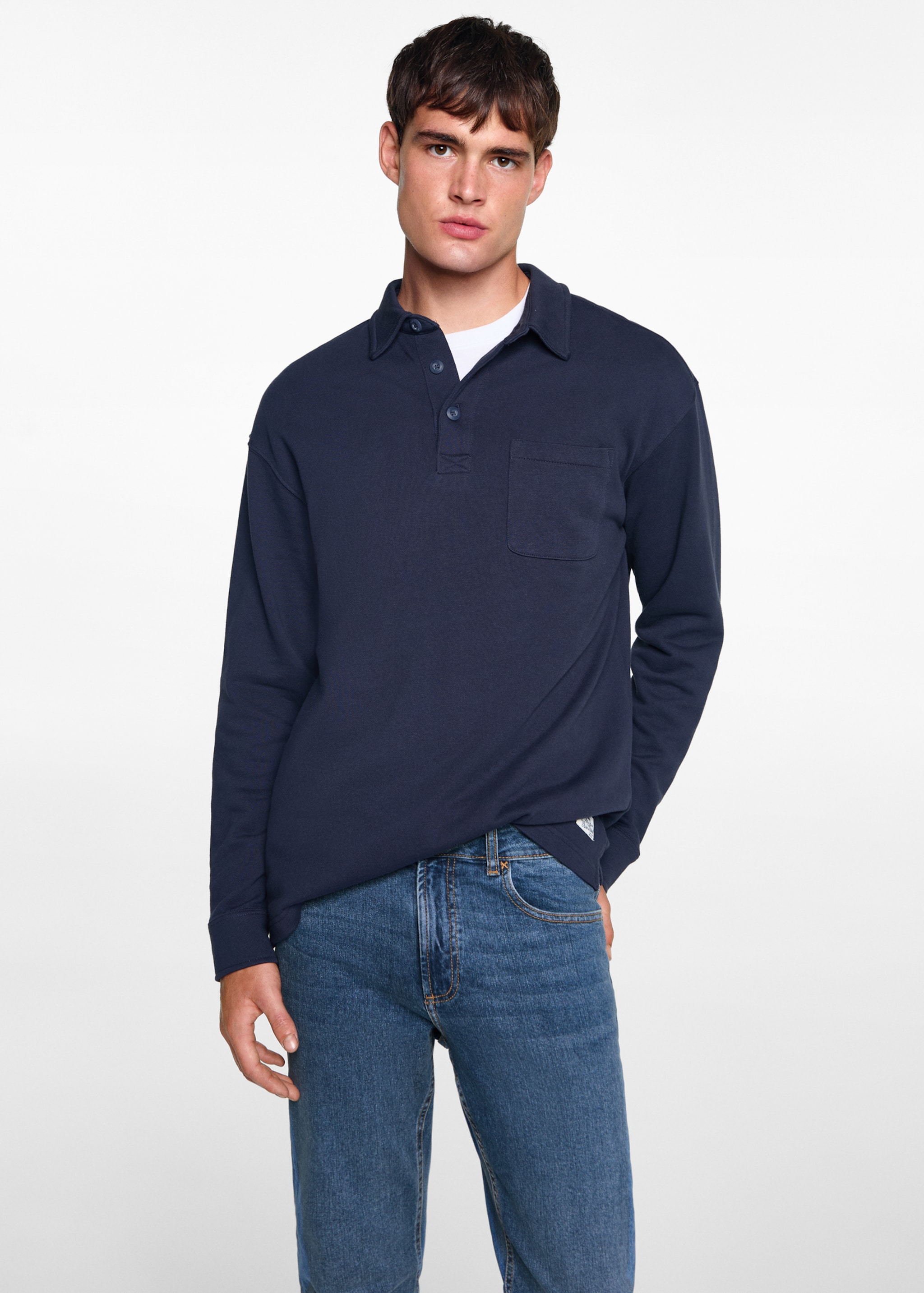 Slim-fit jeans - Medium plane, Dark Blue. Ref: 77001511-00.