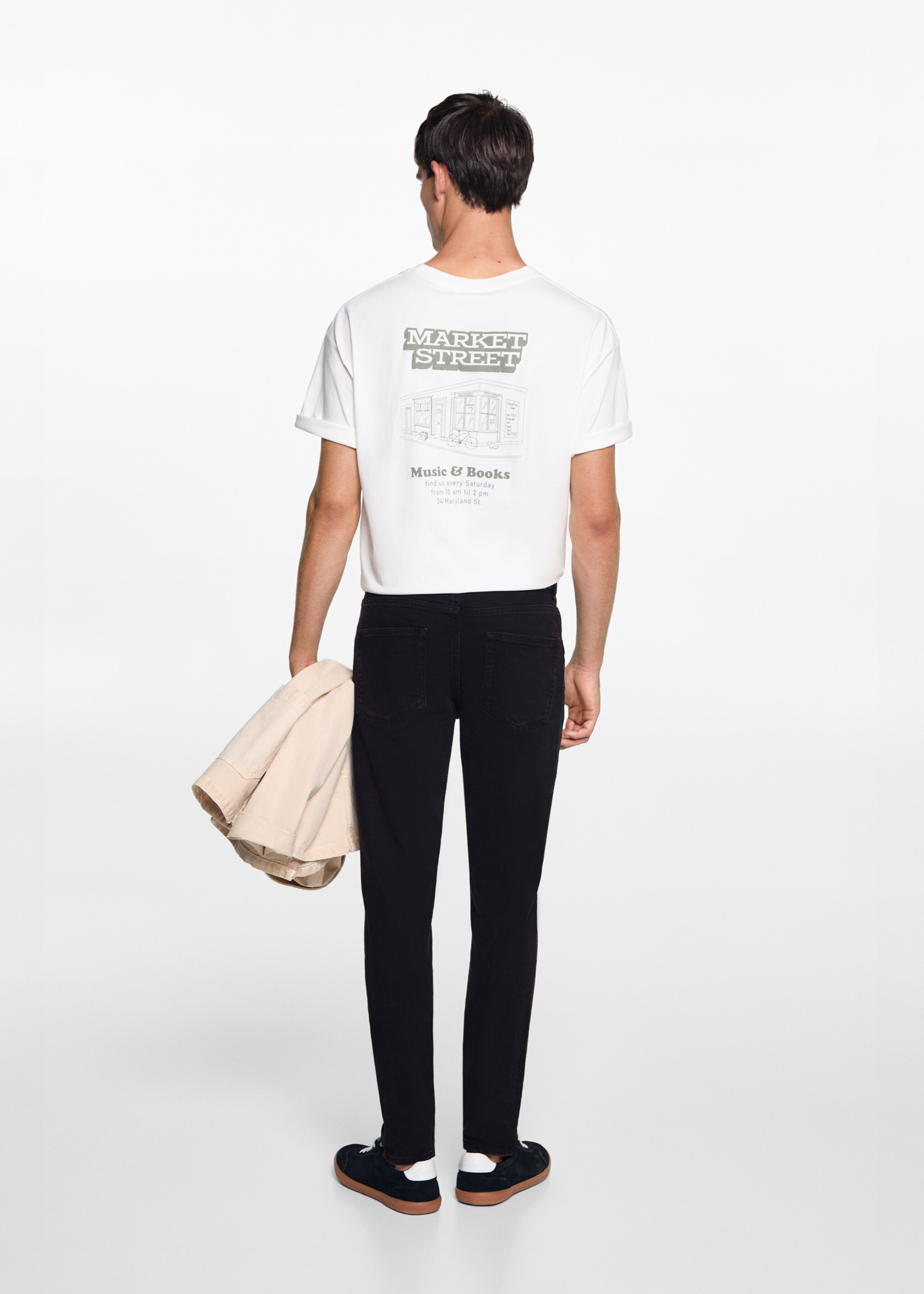 Texans slim fit - Revers de l'article, Black denim. Ref: 77001512-00.