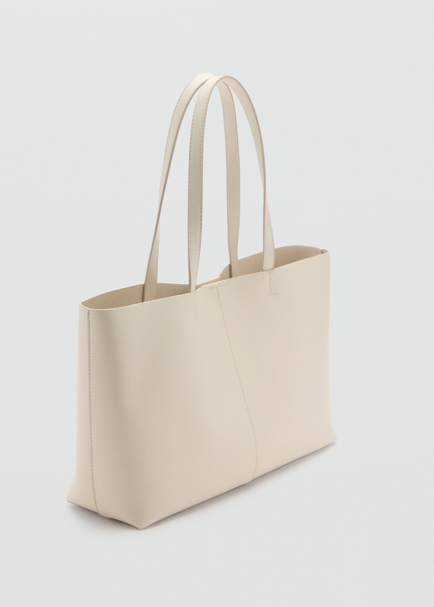 Shopper-Bag mit Ledereffekt - Mittlere Ansicht