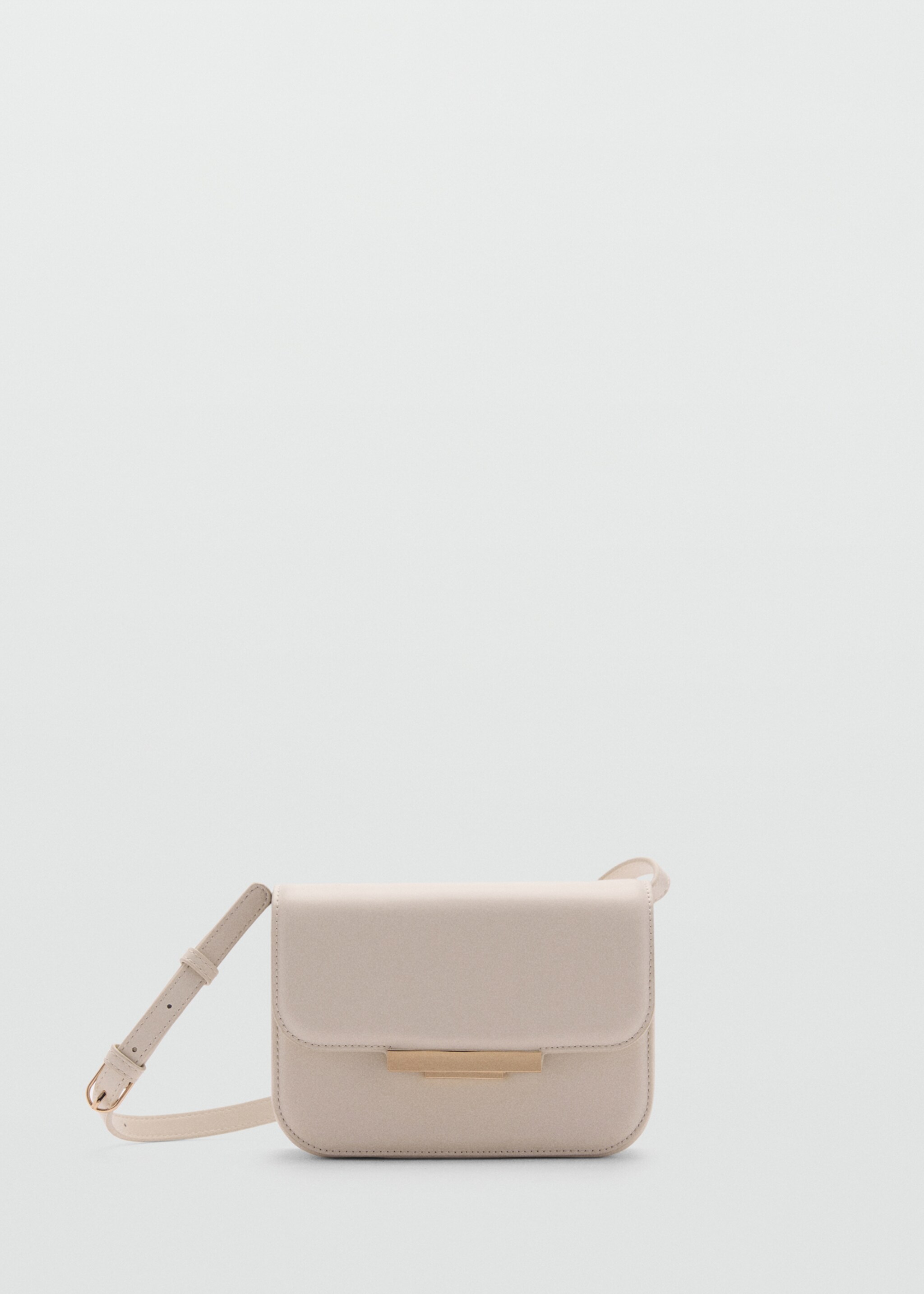 Crossbody bag with flap - Article without model, Off White. Ref: 77002012-00.