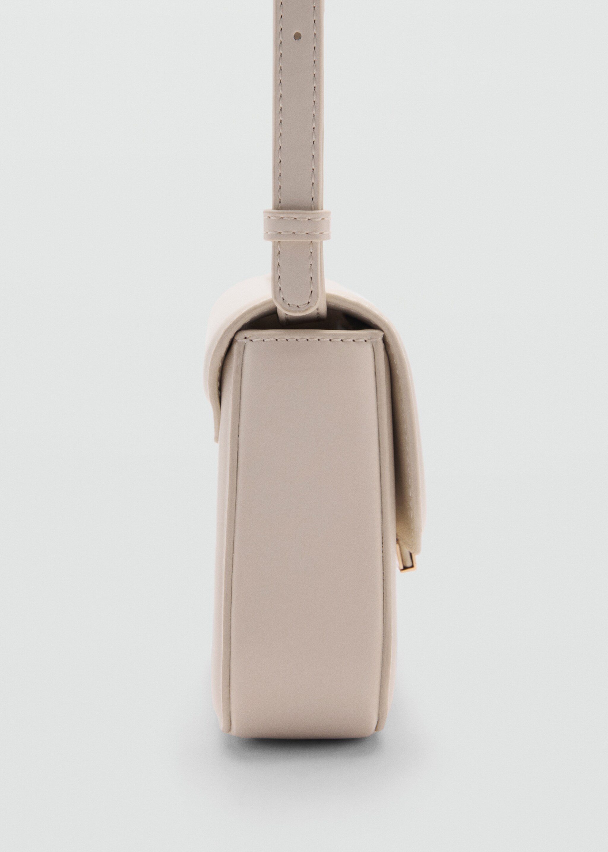 Crossbody bag with flap - Details of the article 1, Off White. Ref: 77002012-00.