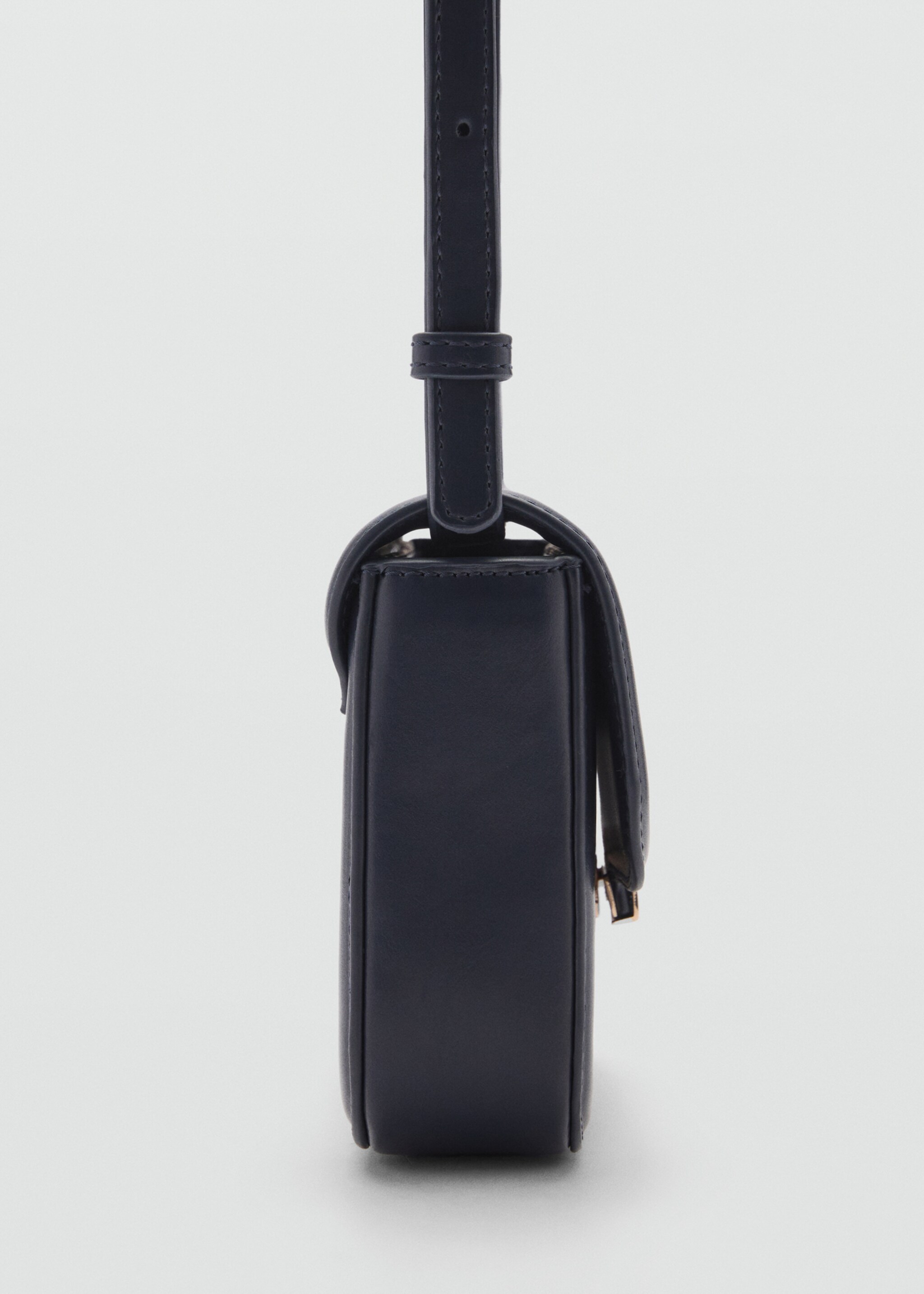 Crossbody bag with flap - Details of the article 1, Dark Navy. Ref: 77002012-00.