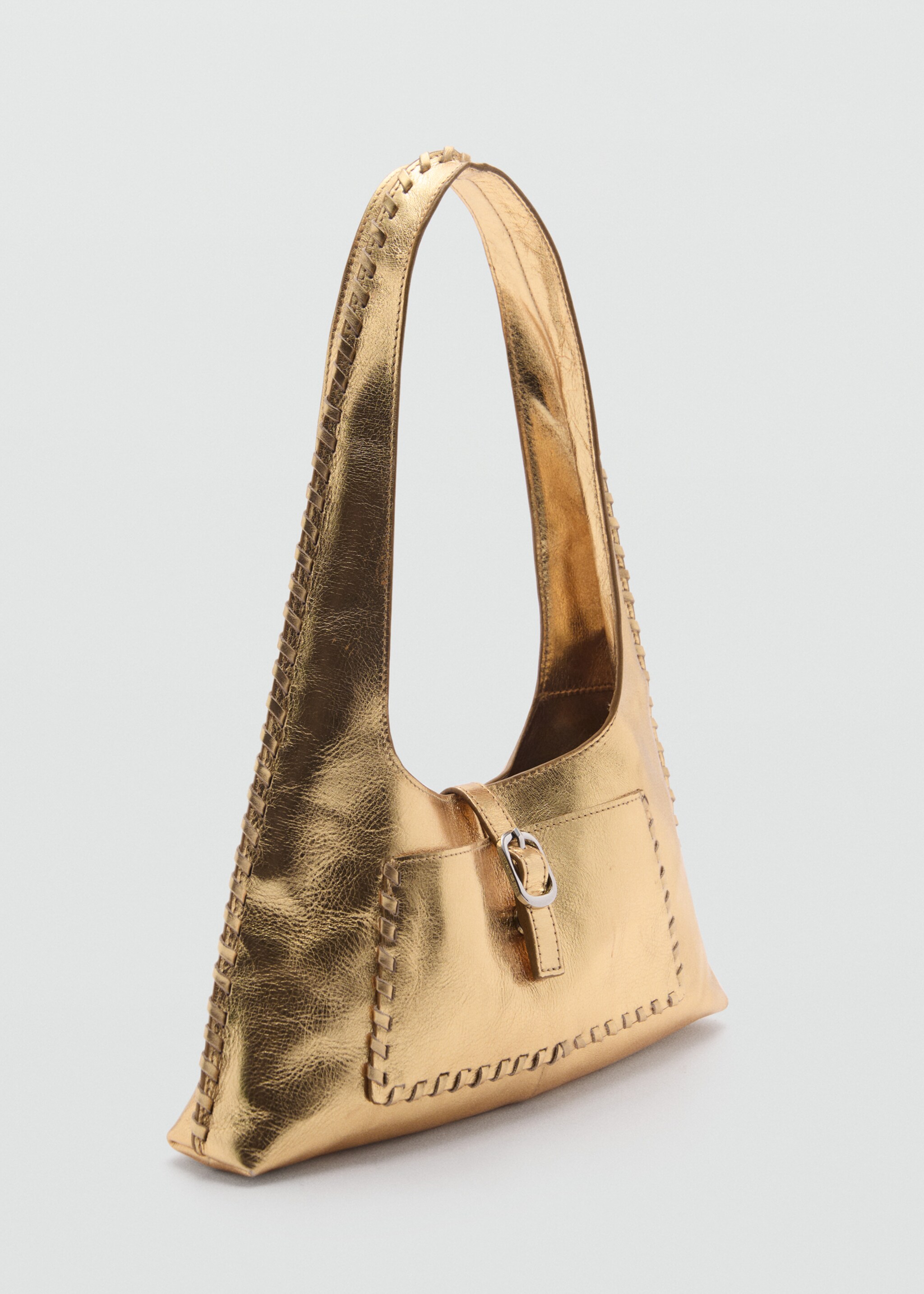 Bossa pell metal·litzada - Pla mig, Daurat. Ref: 77002013-00.
