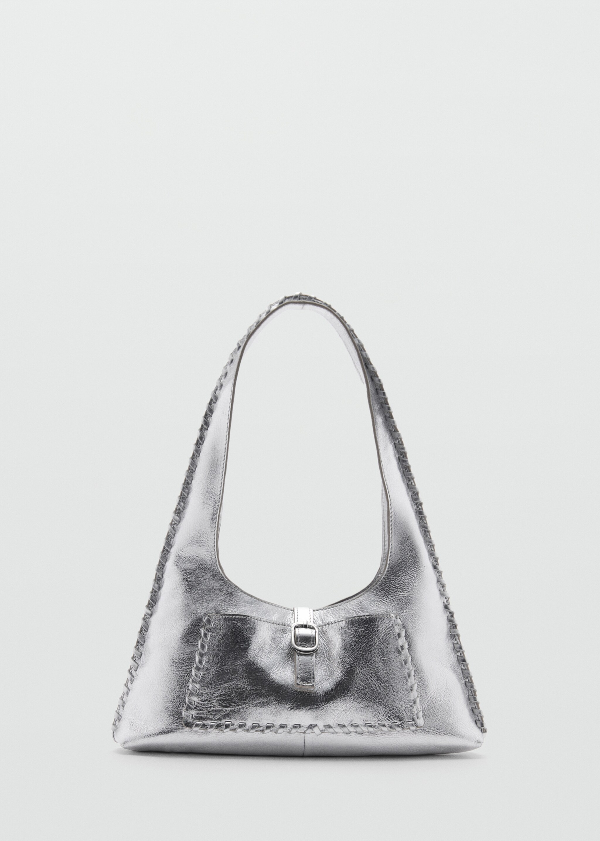 Bossa pell metal·litzada - Article sense model, Platejat. Ref: 77002013-00.
