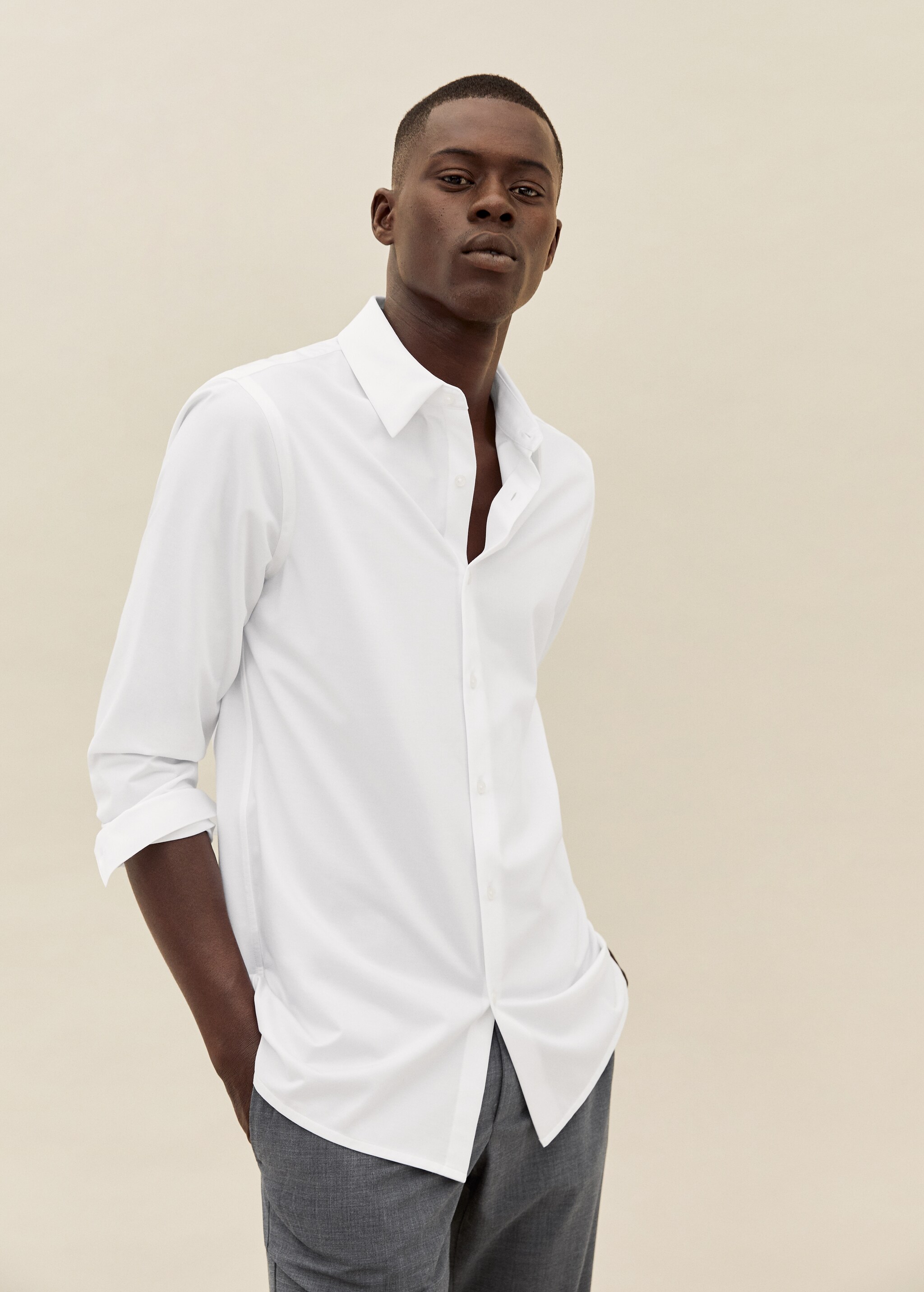Camisa técnica regular fit - Plano medio