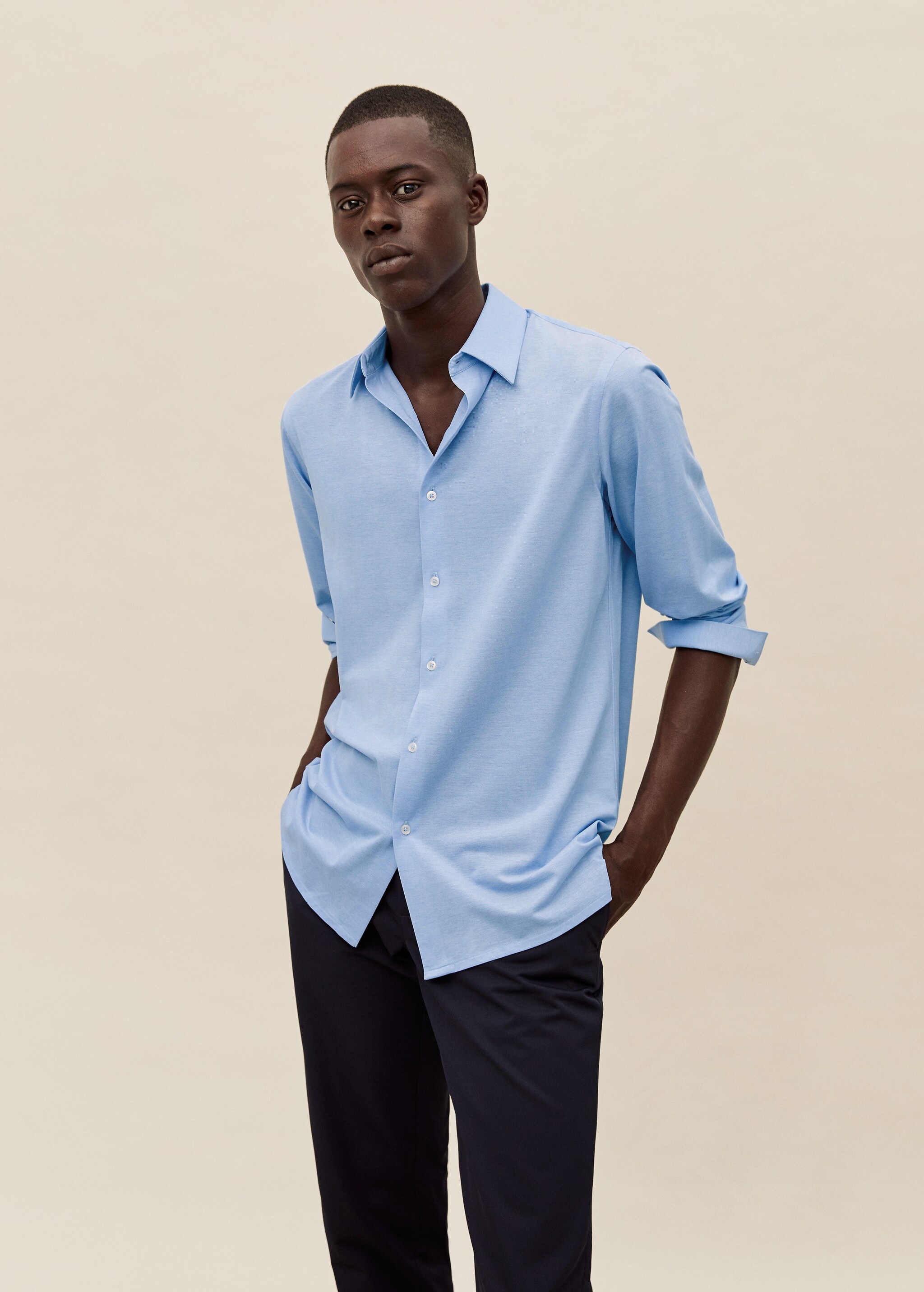 Camisa técnica regular fit - Plano medio