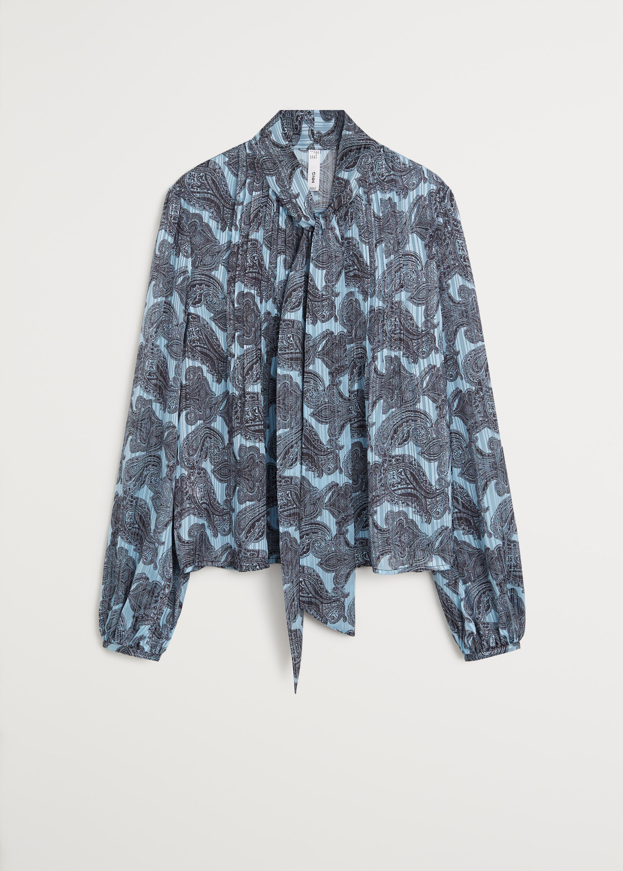 Blusa plisada estampada - Artículo sin modelo