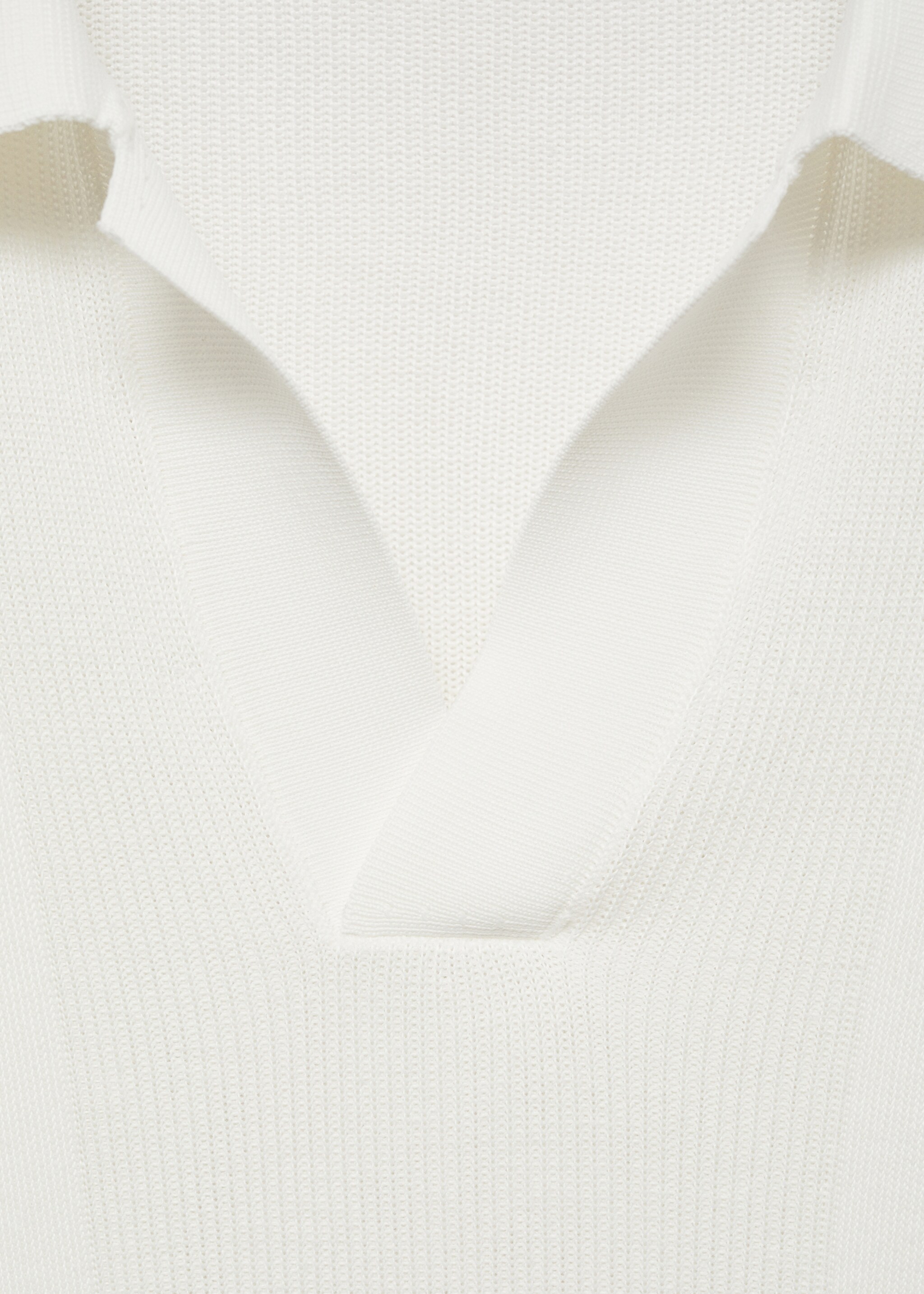 Ribbed knit polo shirt - Details of the article 8