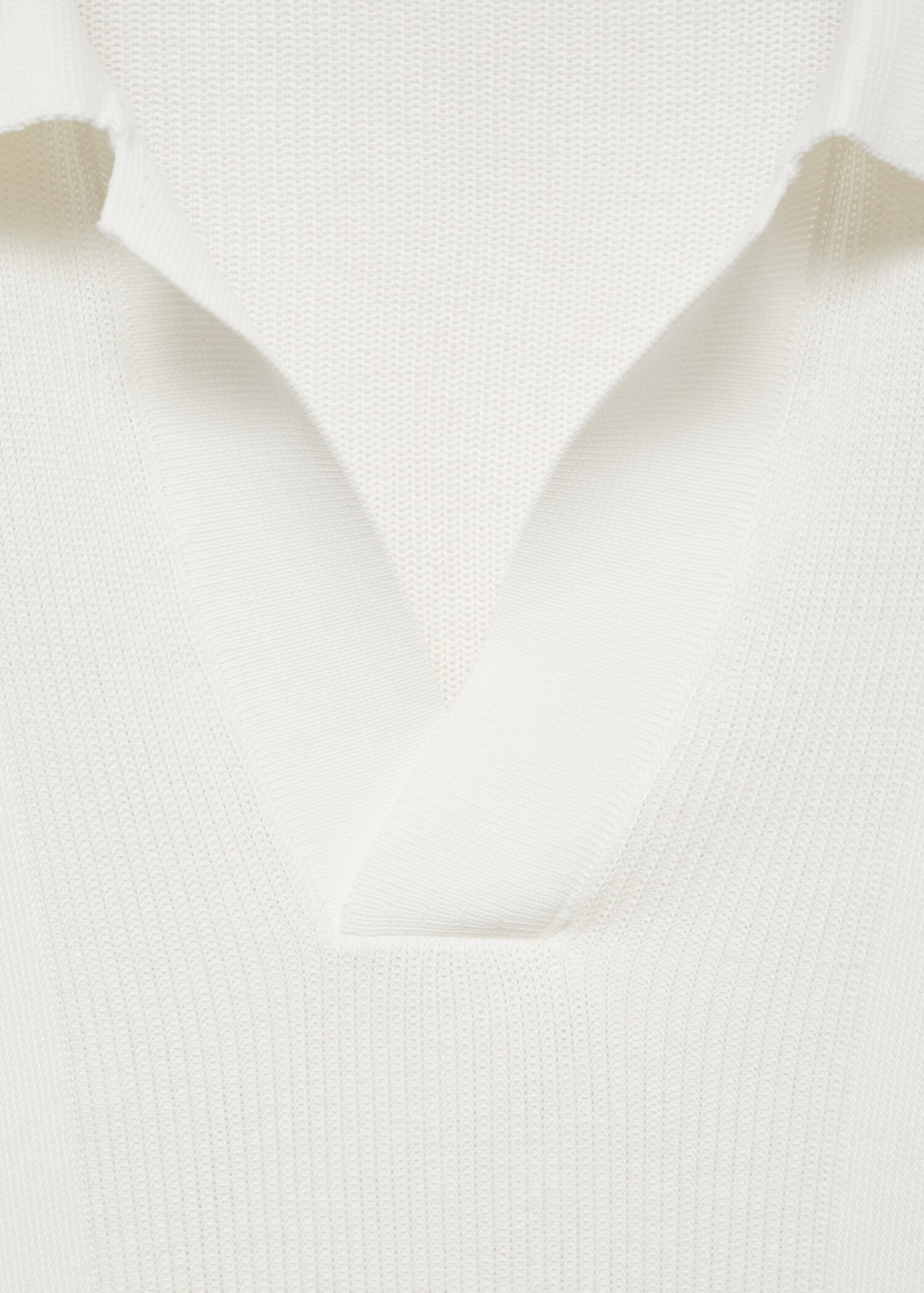 Ribbed knit polo shirt - Details of the article 8