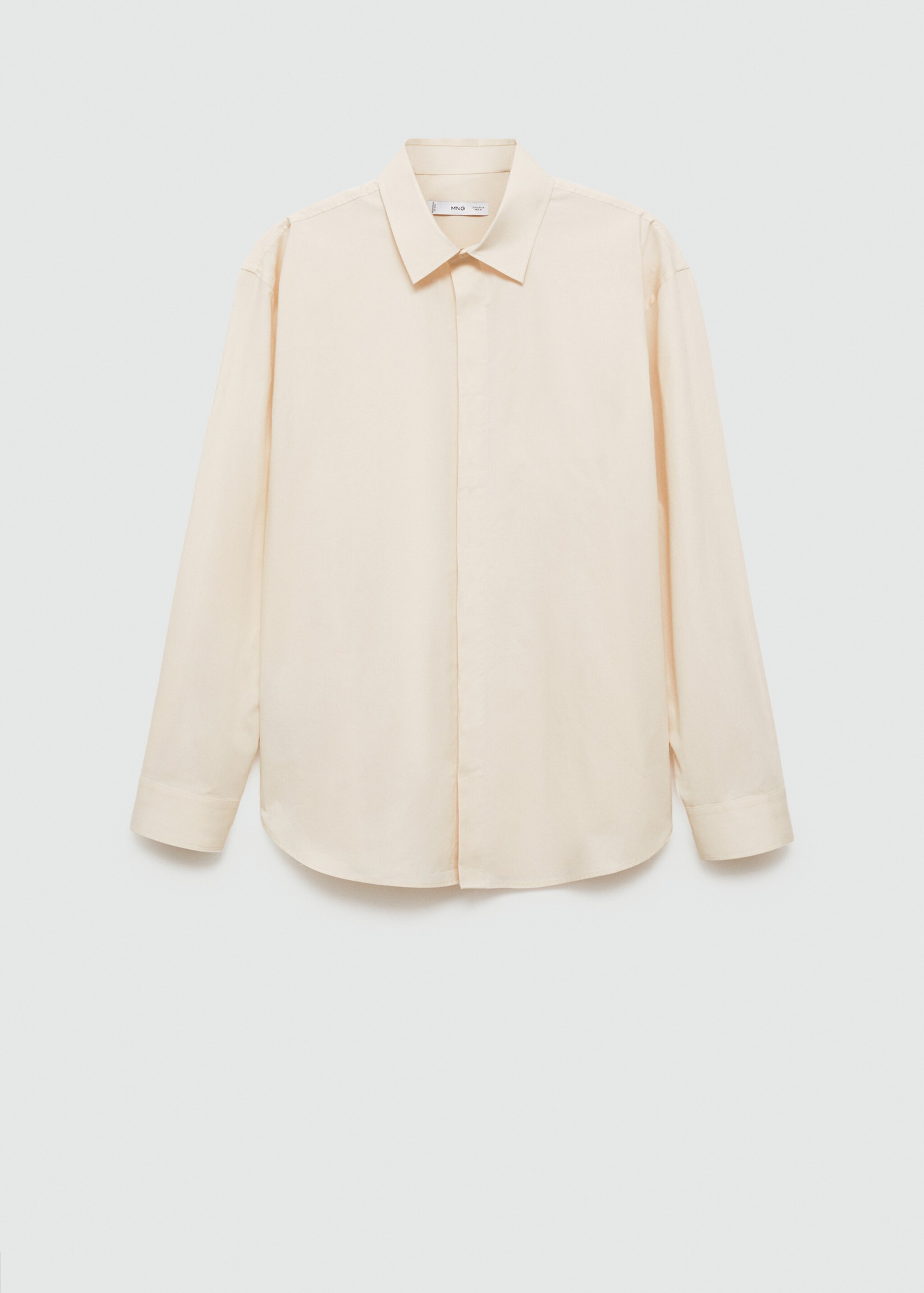 Chemise regular-fit 100 % coton - Article sans modèle, Écru. Ref: 77002541-00.