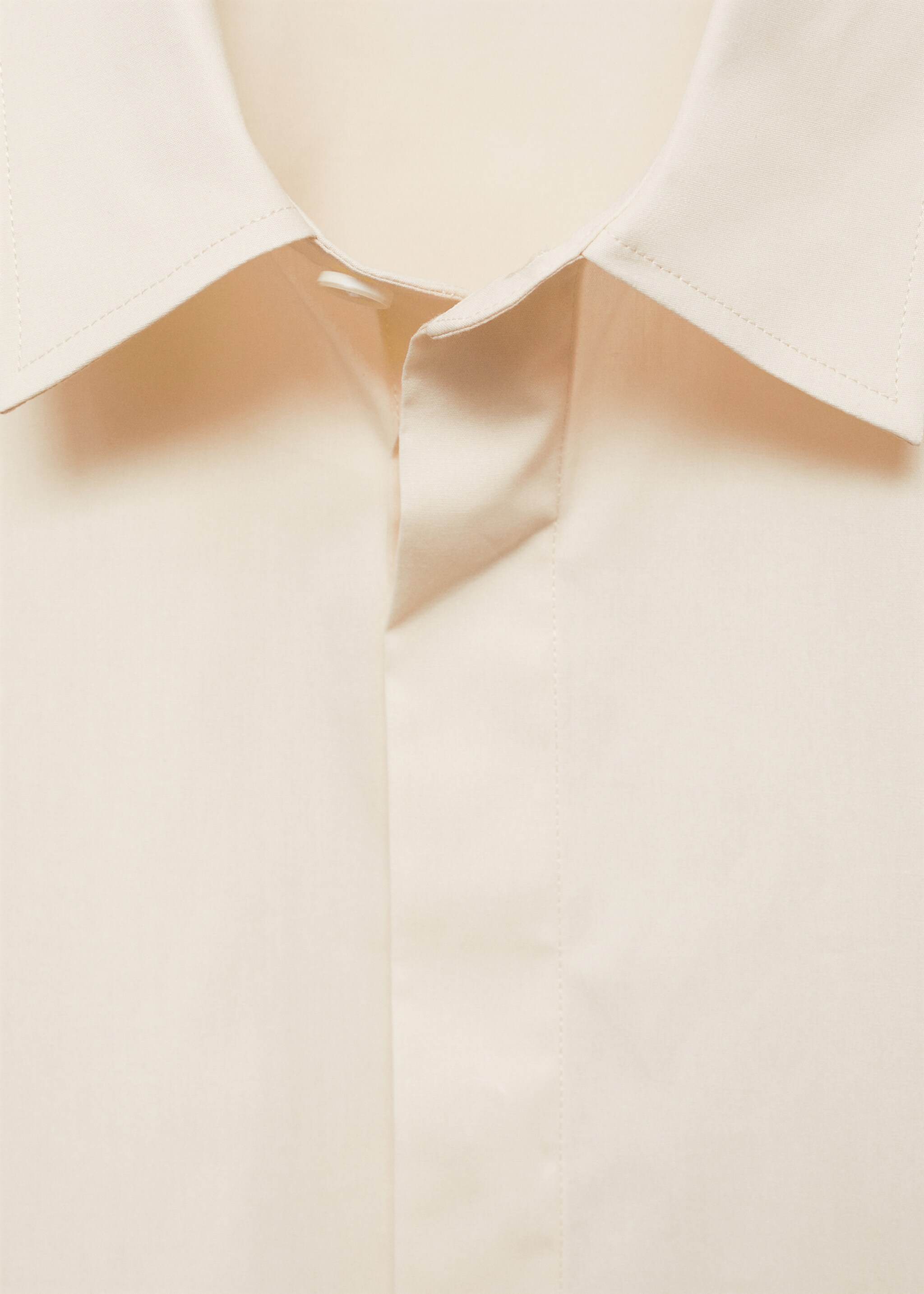 Chemise regular-fit 100 % coton - Détail de l'article 8, Écru. Ref: 77002541-00.