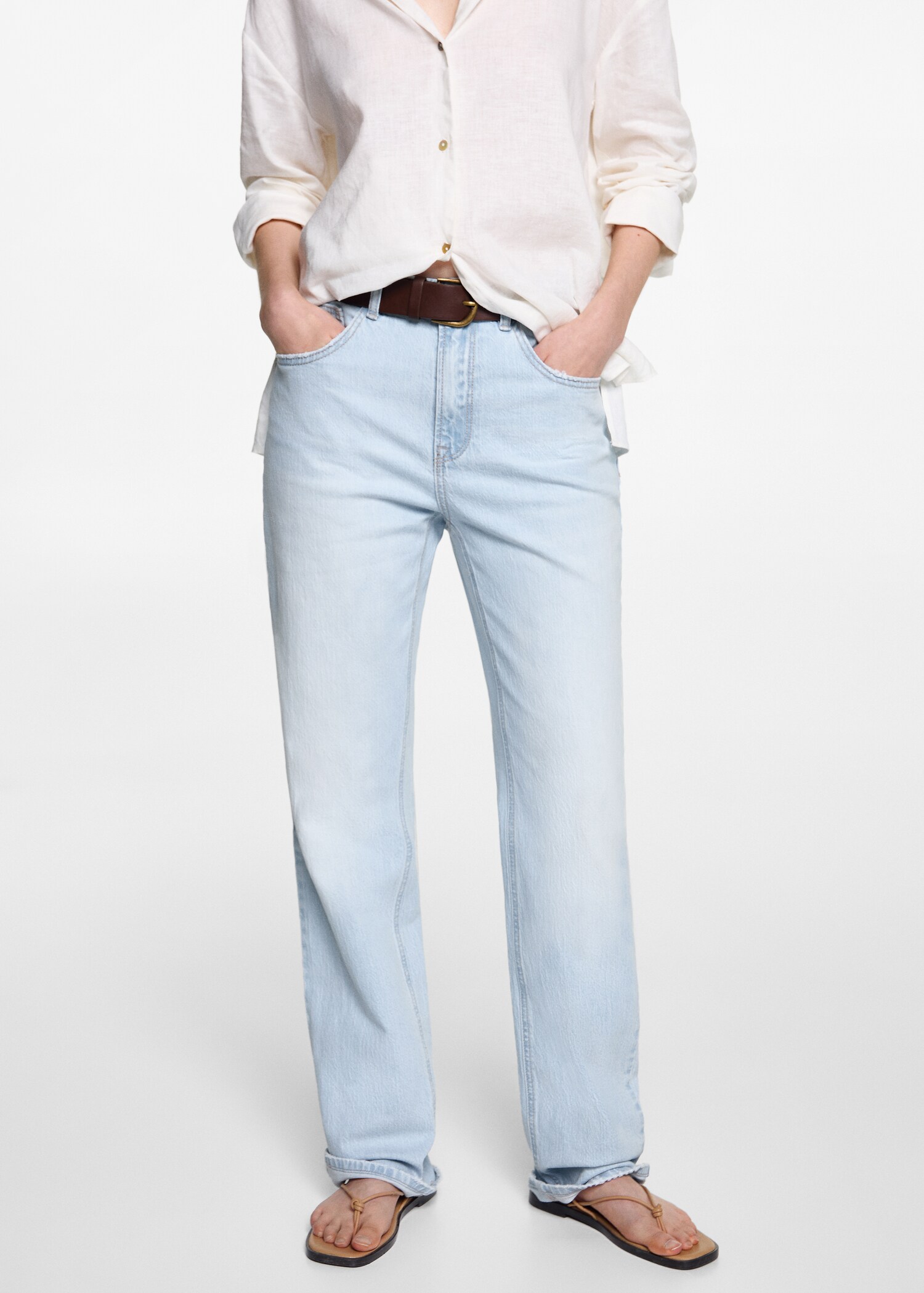 Straight fit jeans - Medium plane