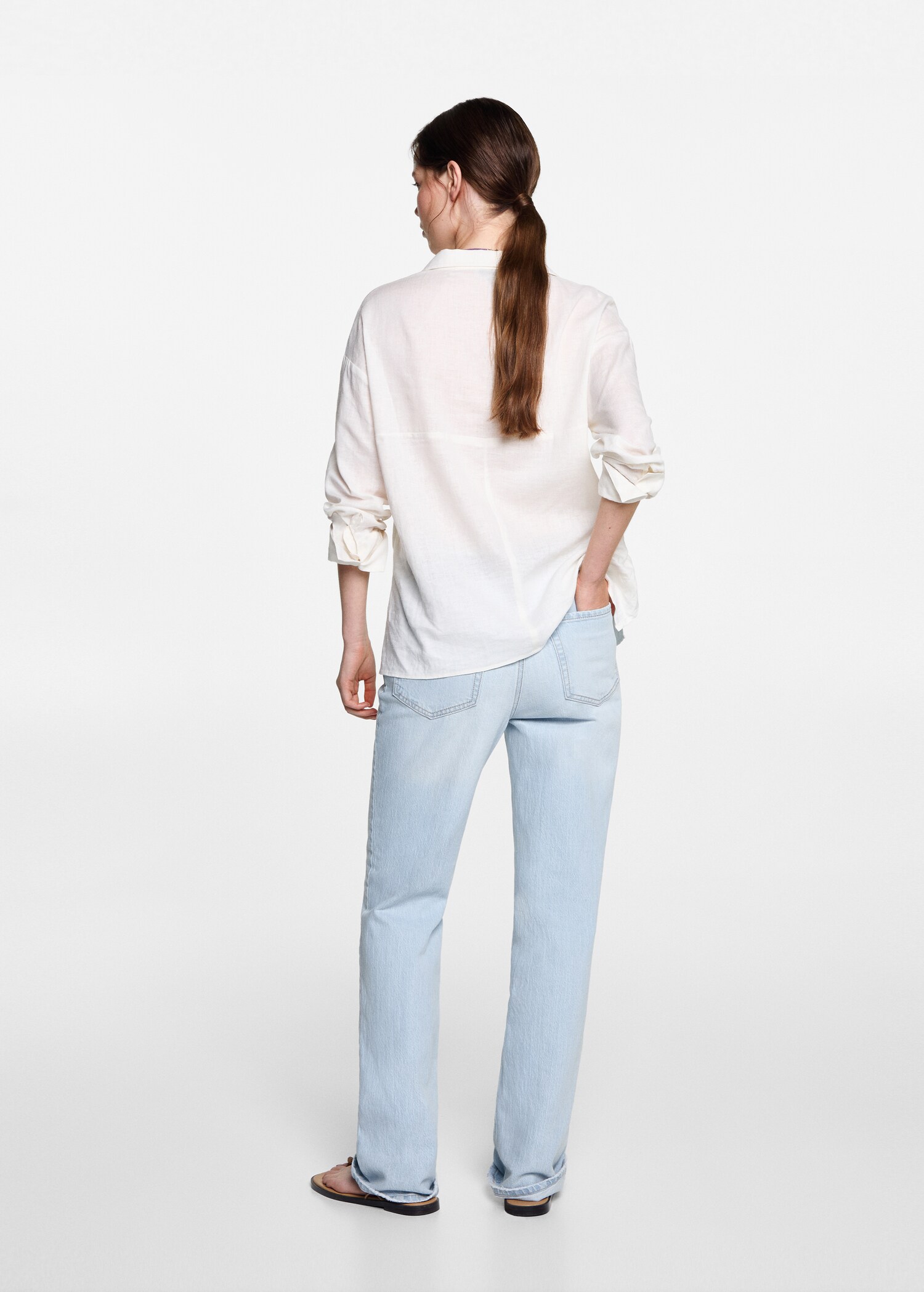 Straight fit jeans - Reverse of the article