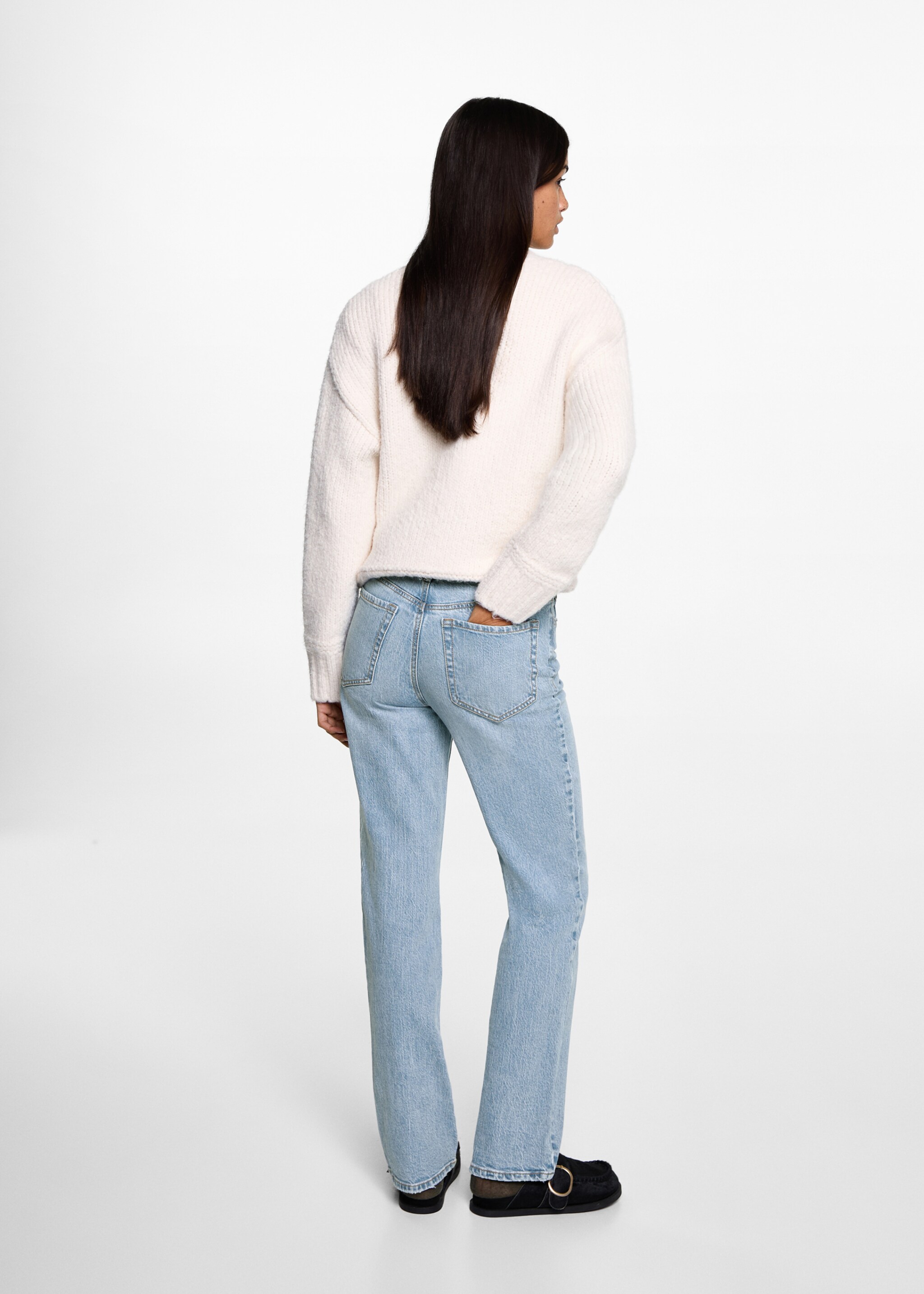 Jeans regular fit - Reverso del artículo, Azul medio. Ref: 77002543-00.