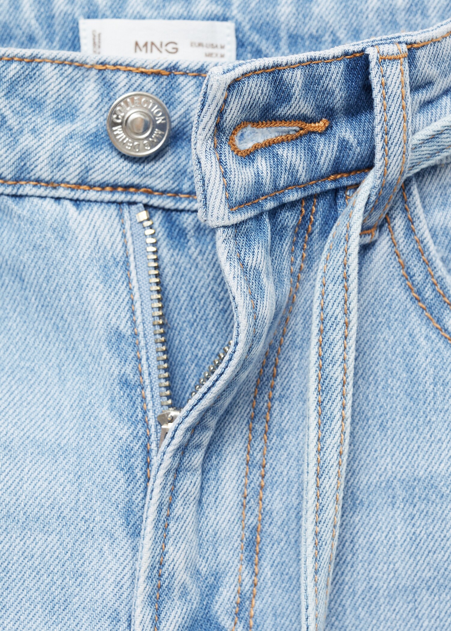 Wideleg jeans with drawstring - Details of the article 0