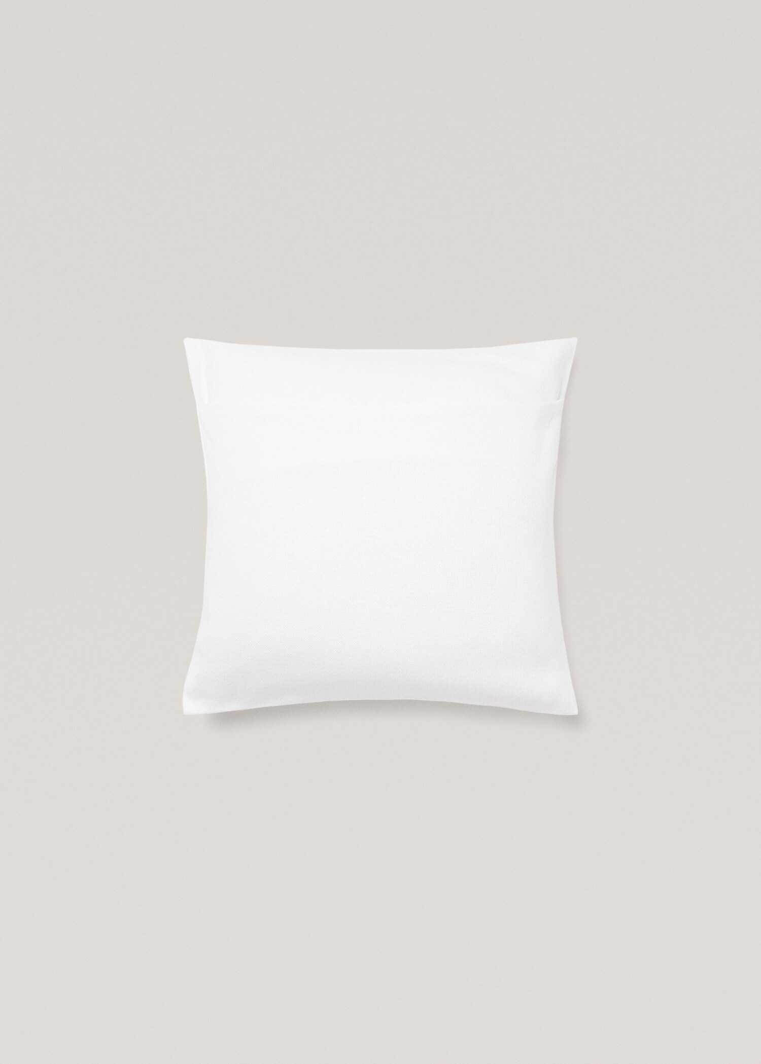 Unifarbener Kissenbezug aus Baumwolle, 45 x 45 cm - Detail des Artikels 1