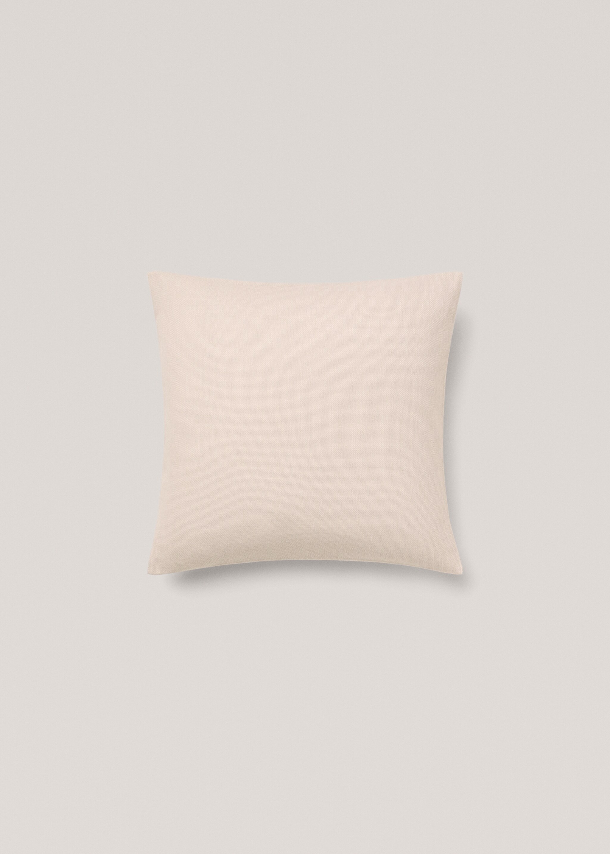 Unifarbener Kissenbezug aus Baumwolle, 45 x 45 cm - Artikel ohne Model, Sandfarben. Ref: 77002550-00.