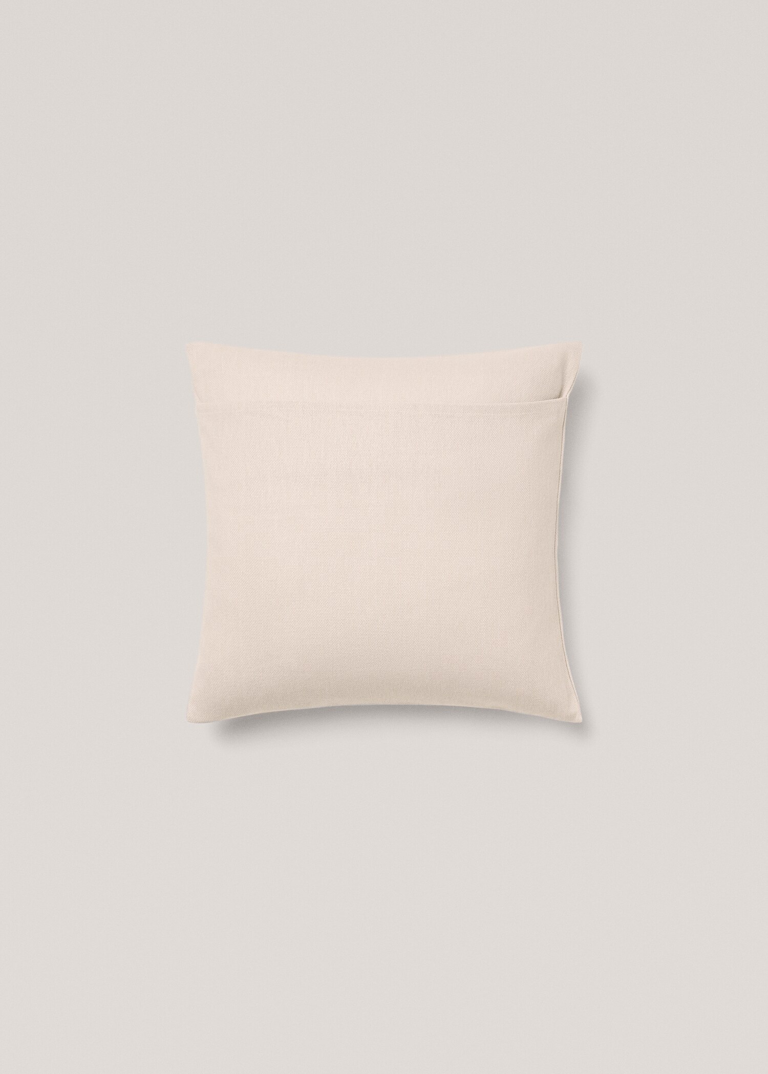 Unifarbener Kissenbezug aus Baumwolle, 45 x 45 cm - Detail des Artikels 1