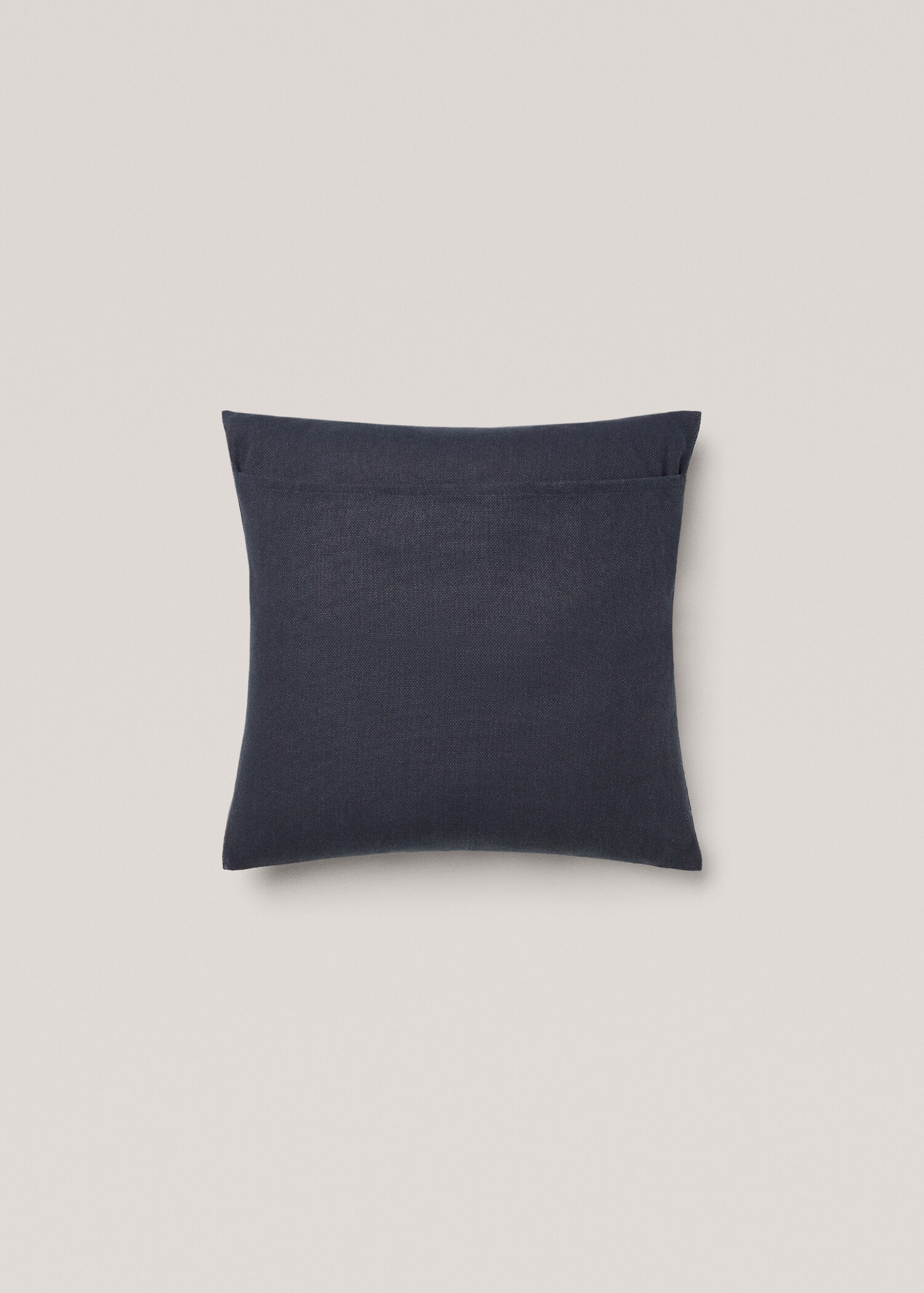 Unifarbener Kissenbezug aus Baumwolle, 45 x 45 cm - Detail des Artikels 1