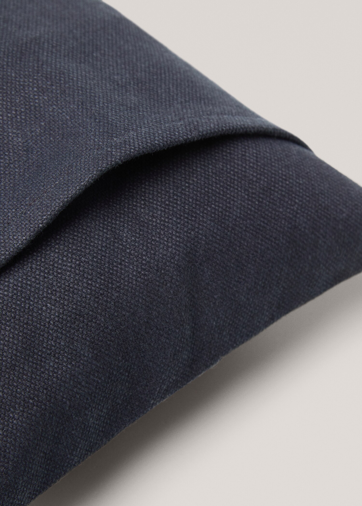 Unifarbener Kissenbezug aus Baumwolle, 45 x 45 cm - Detail des Artikels 4