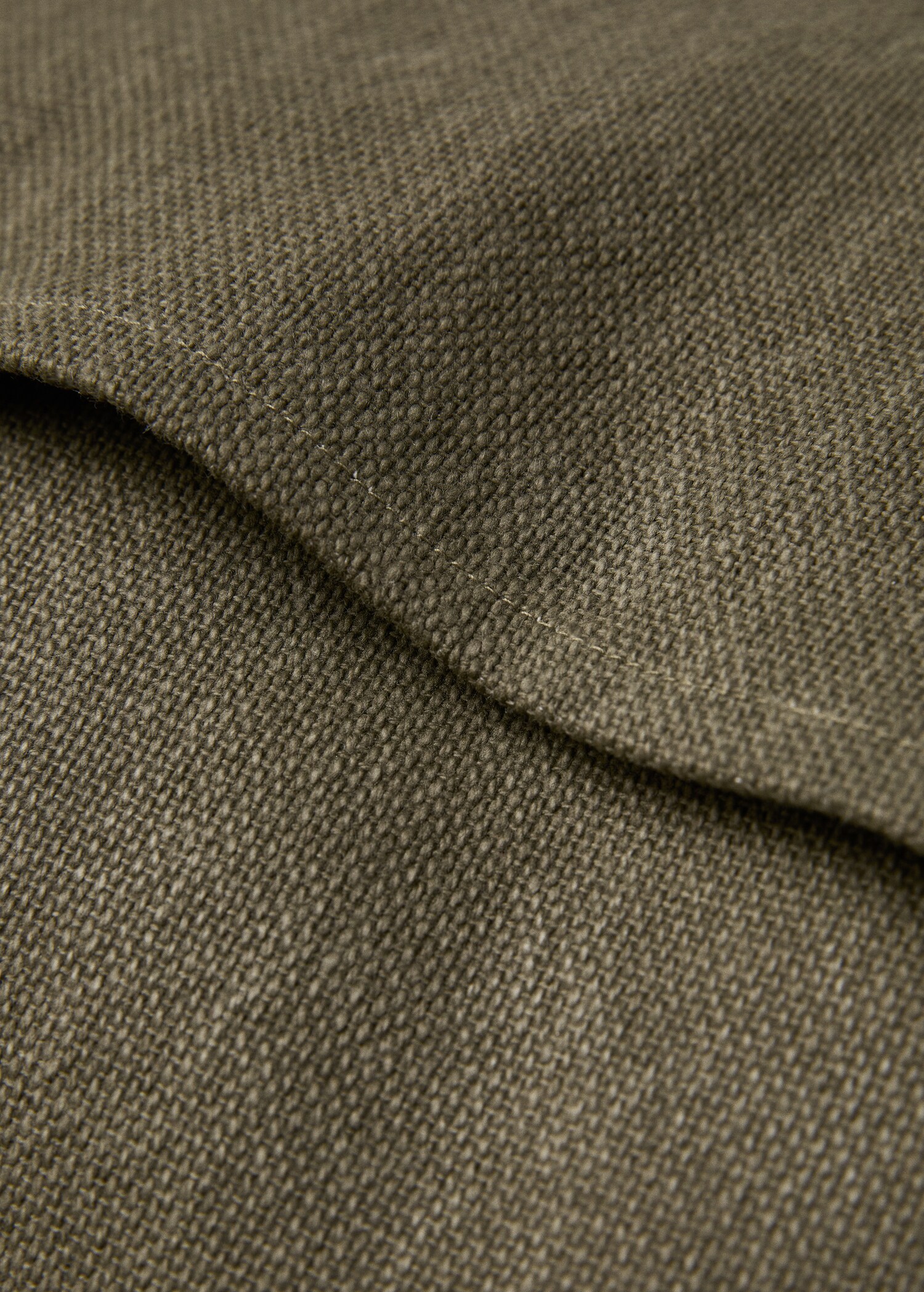 Baumwoll-Kissenbezug mit Borte 45 x 45 cm - Detail des Artikels 2