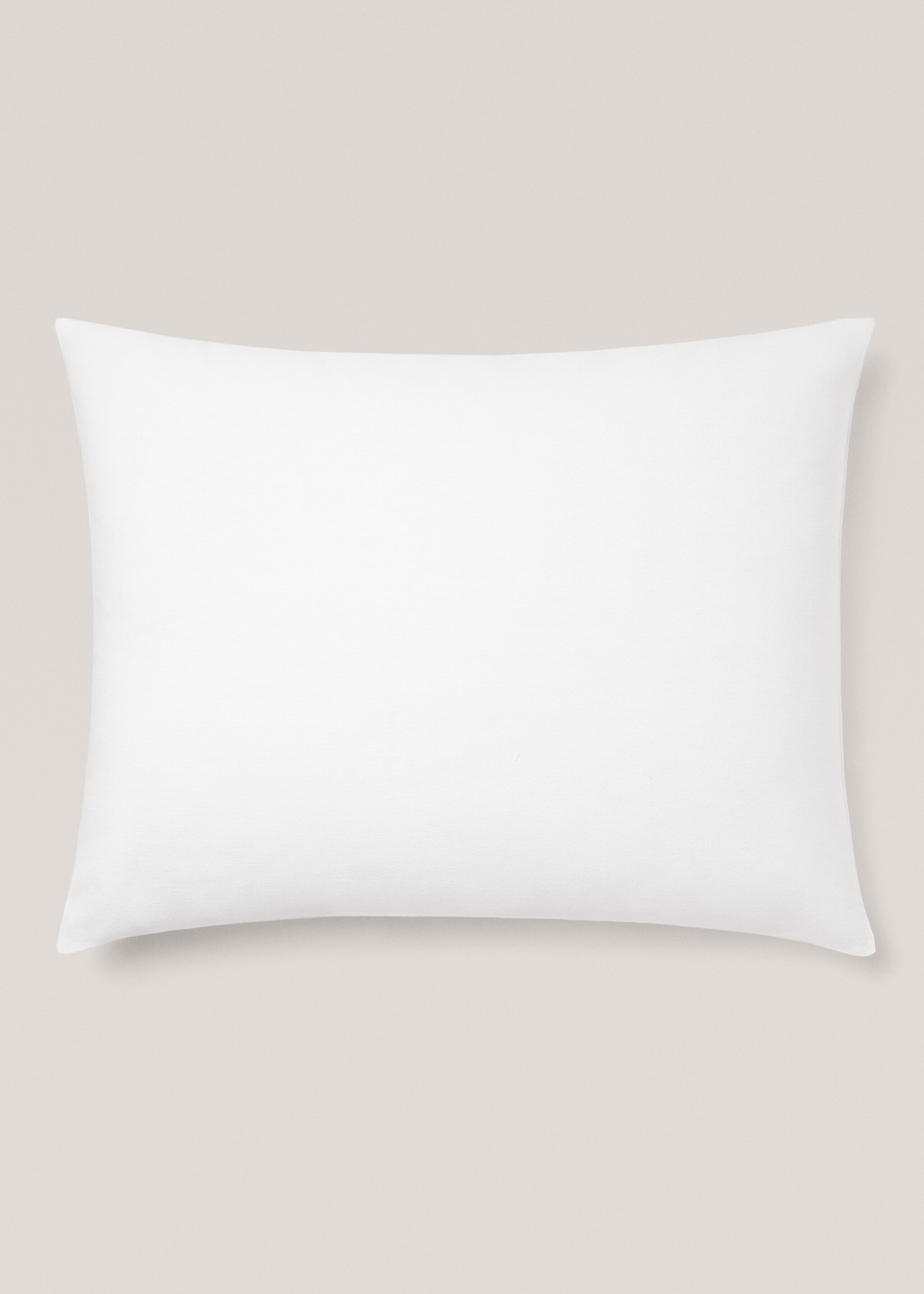 Cotton textured cushion cover 70x90cm - Article without model, Off White. Ref: 77002552-00.