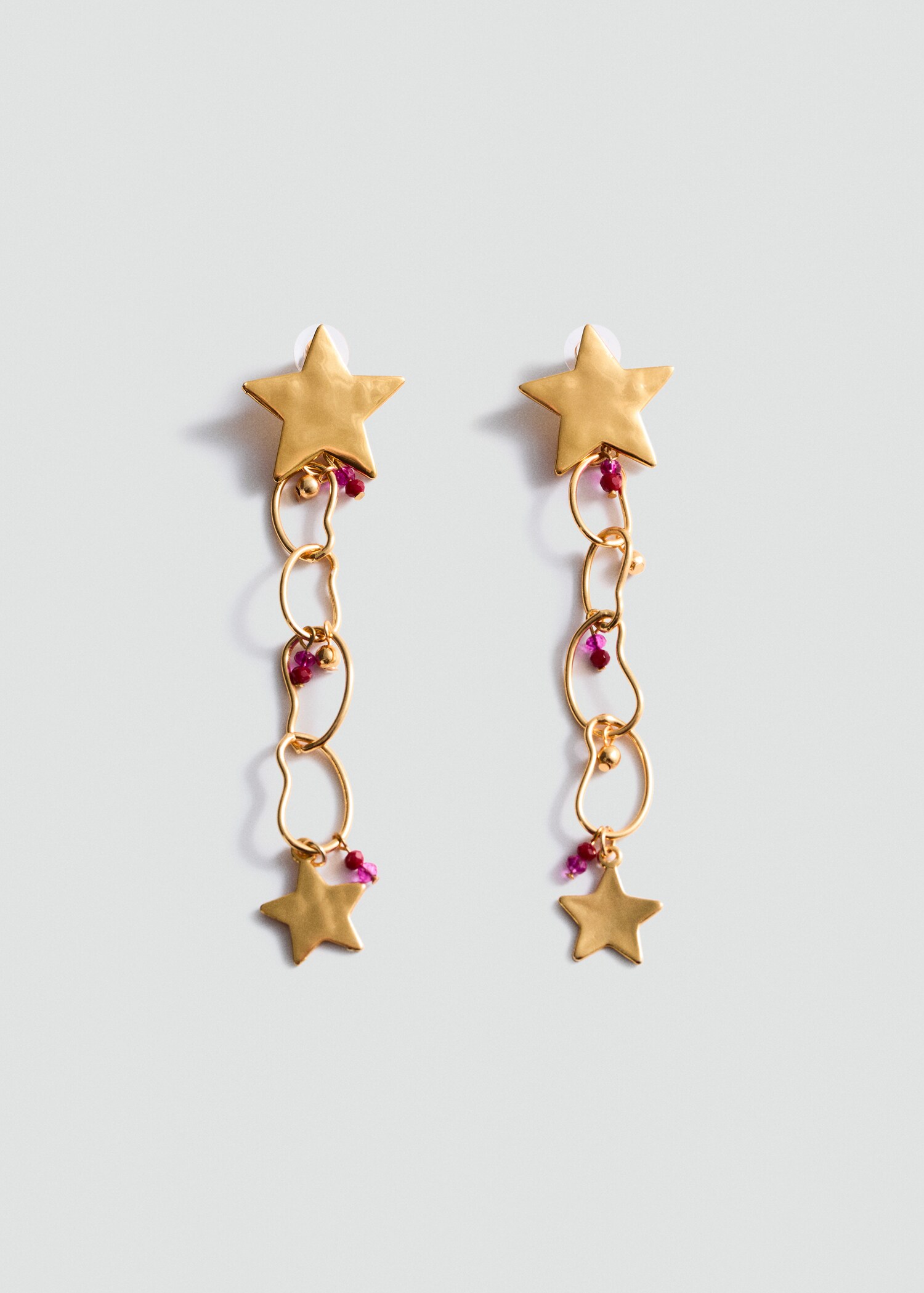 Long star earrings - Article without model