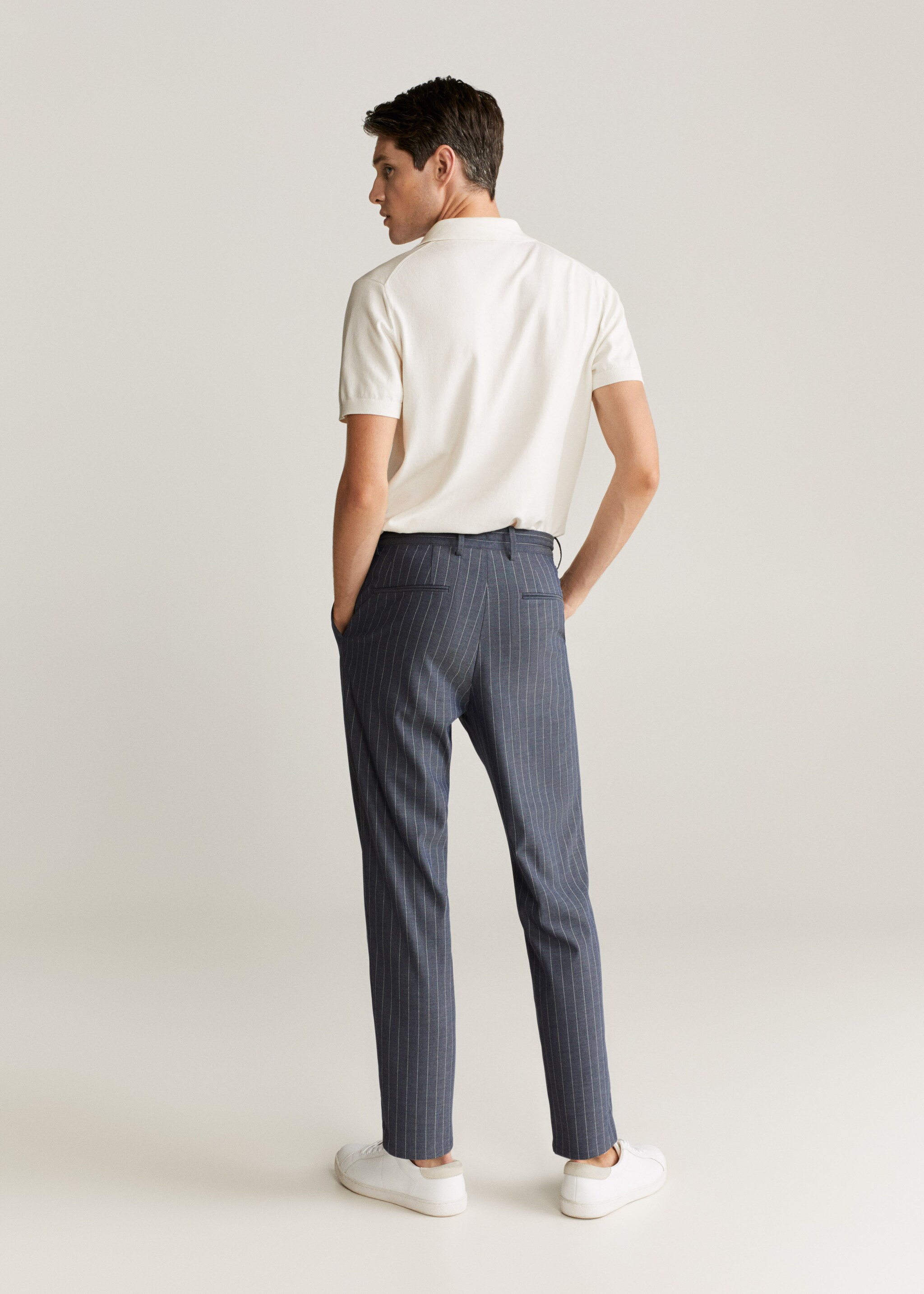 Oblekové sako super slim fit ze strečové látky - Zadní strana zboží